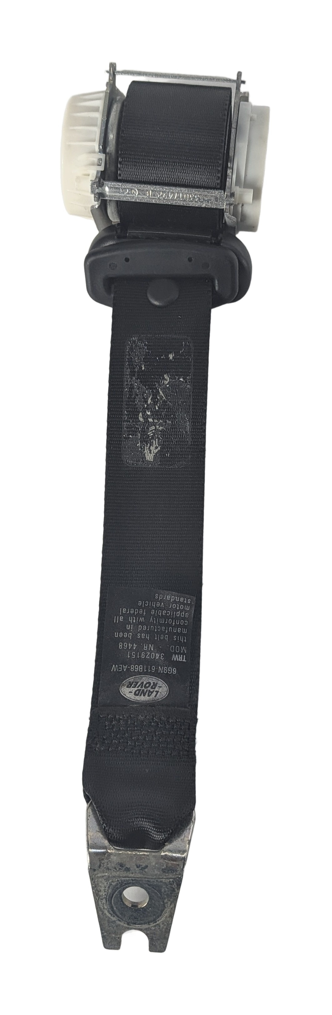 2008 LAND ROVER LR2 (L359) REAR 2ND ROW LEFT SEAT SEATBELT RETRACTOR (Black) — exact item pictured