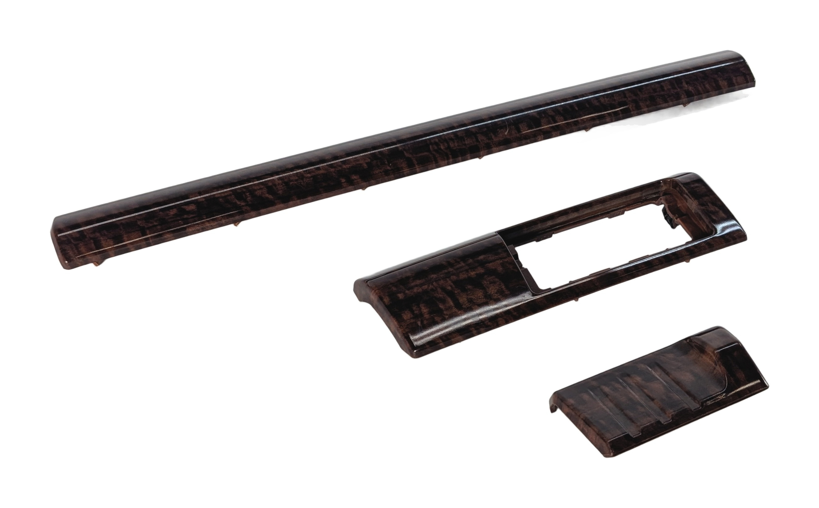 2008 LAND ROVER LR2 (L359) INTERIOR DASH TRIM PANEL SET/3 (Dark Eucalyptus Wood) — exact item pictured