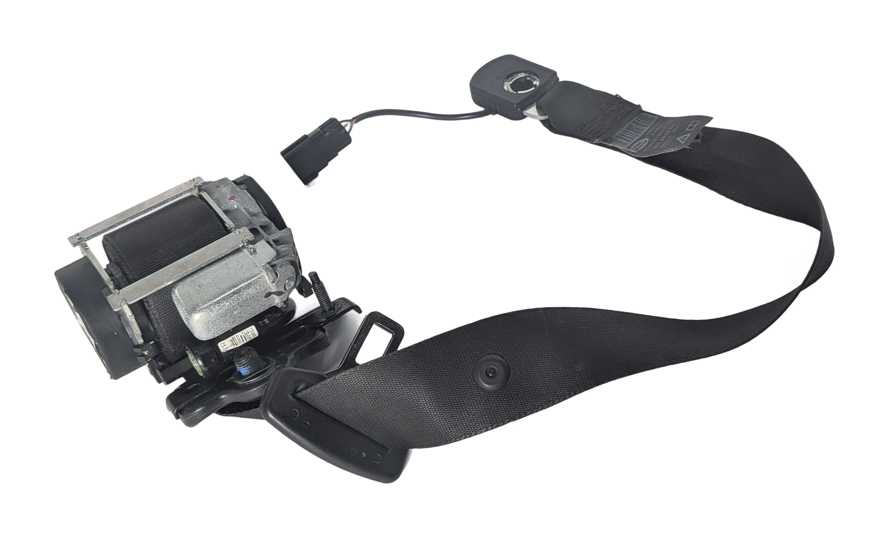 08-15 LAND ROVER LR2 (L359) FRONT RIGHT PASSENGER SEAT BELT RETRACTOR (Black) — exact item pictured