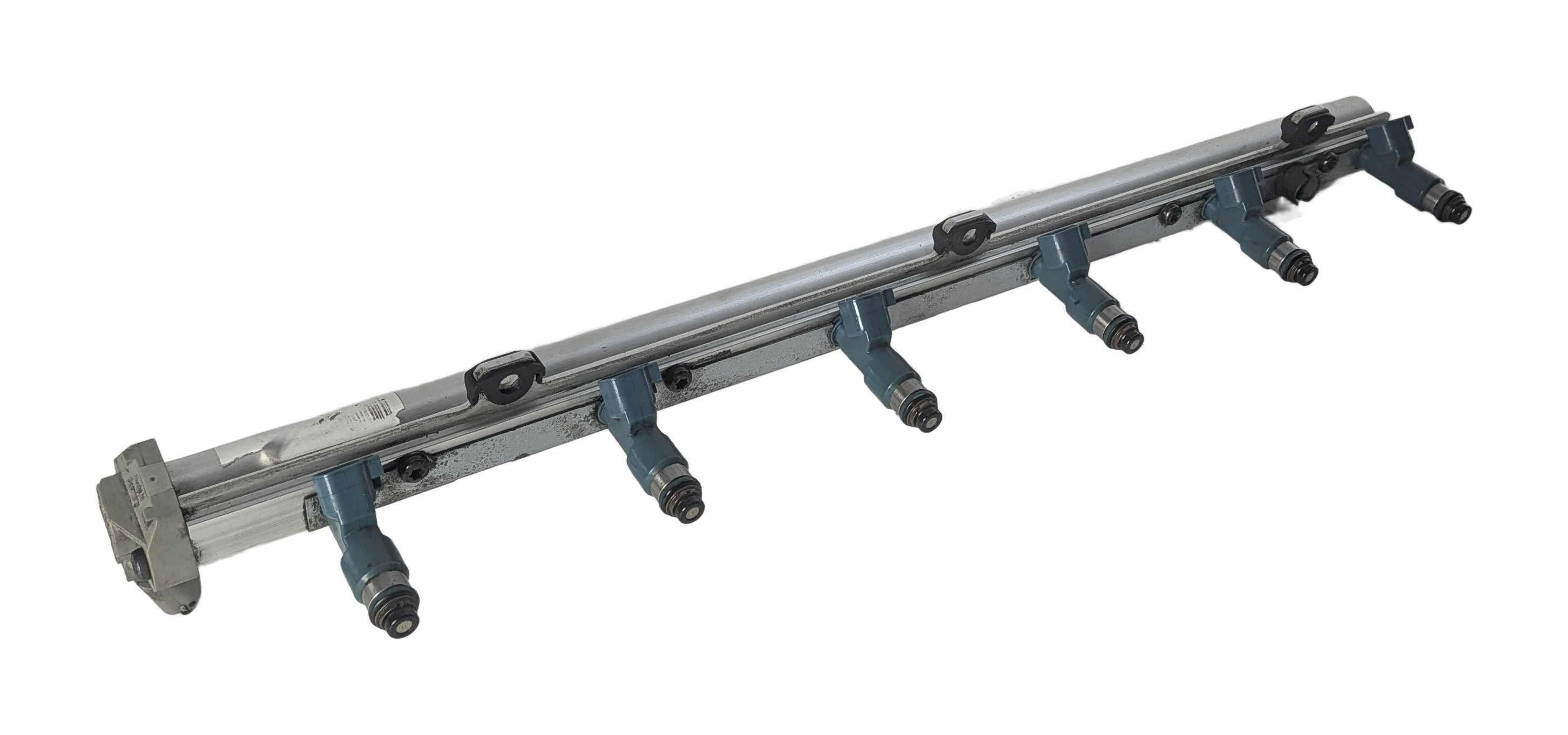 2008-2012 LAND ROVER LR2 (L359) 3.2L (B6324S) FUEL INJECTOR SET/6 w/ FUEL RAIL — exact item pictured
