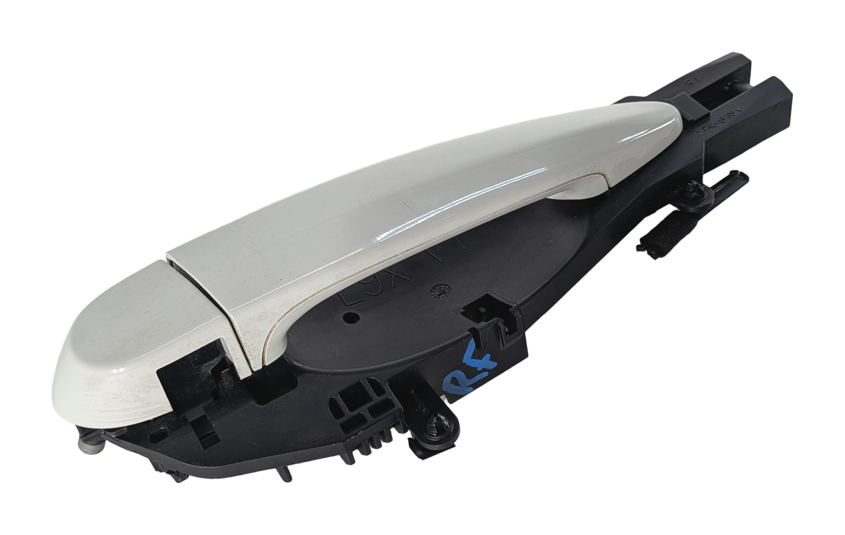 2008-2013 BMW 328i 335i M3 (E93) CONVERTIBLE RIGHT COMFORT DOOR HANDLE (White) — exact item pictured