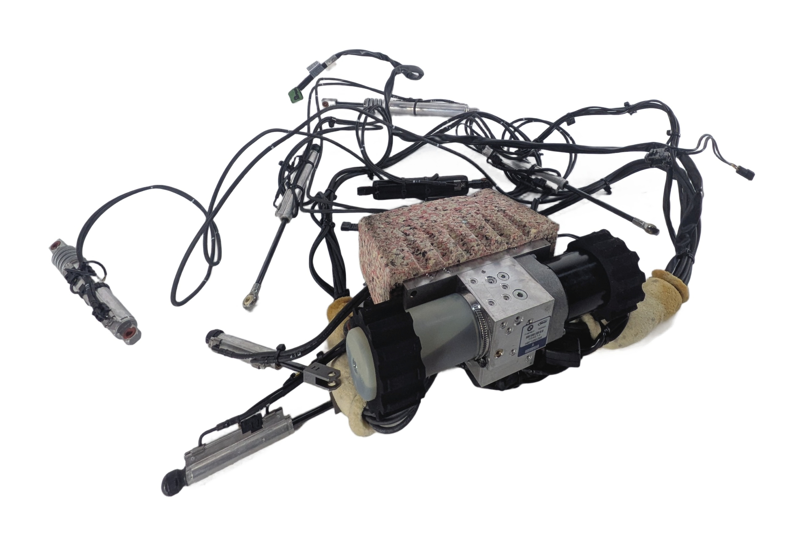 07-13 BMW 3-SERIES (E93) CONVERTIBLE TOP HYDRAULIC PUMP MOTOR w/ RAMS & LINES — exact item pictured