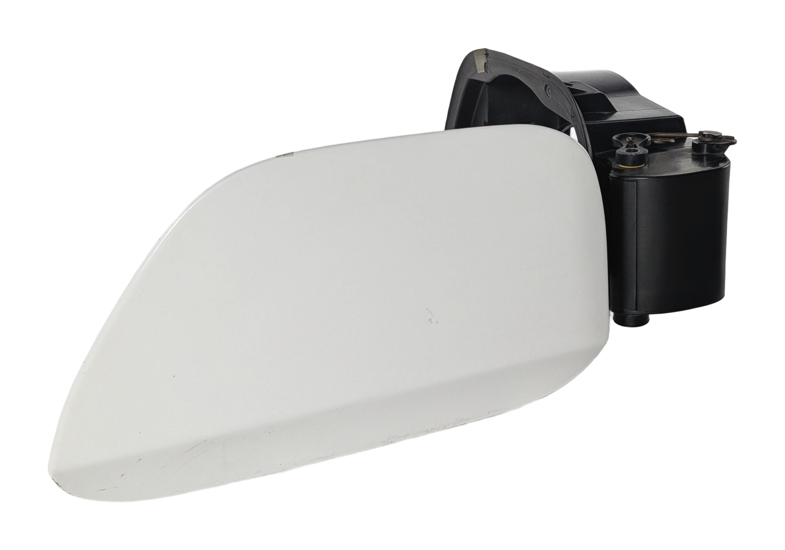 07-13 BMW 328i 335i M3 E90 REAR FUEL FILL TANK FILL DOOR w/HOUSING (White) — exact item pictured