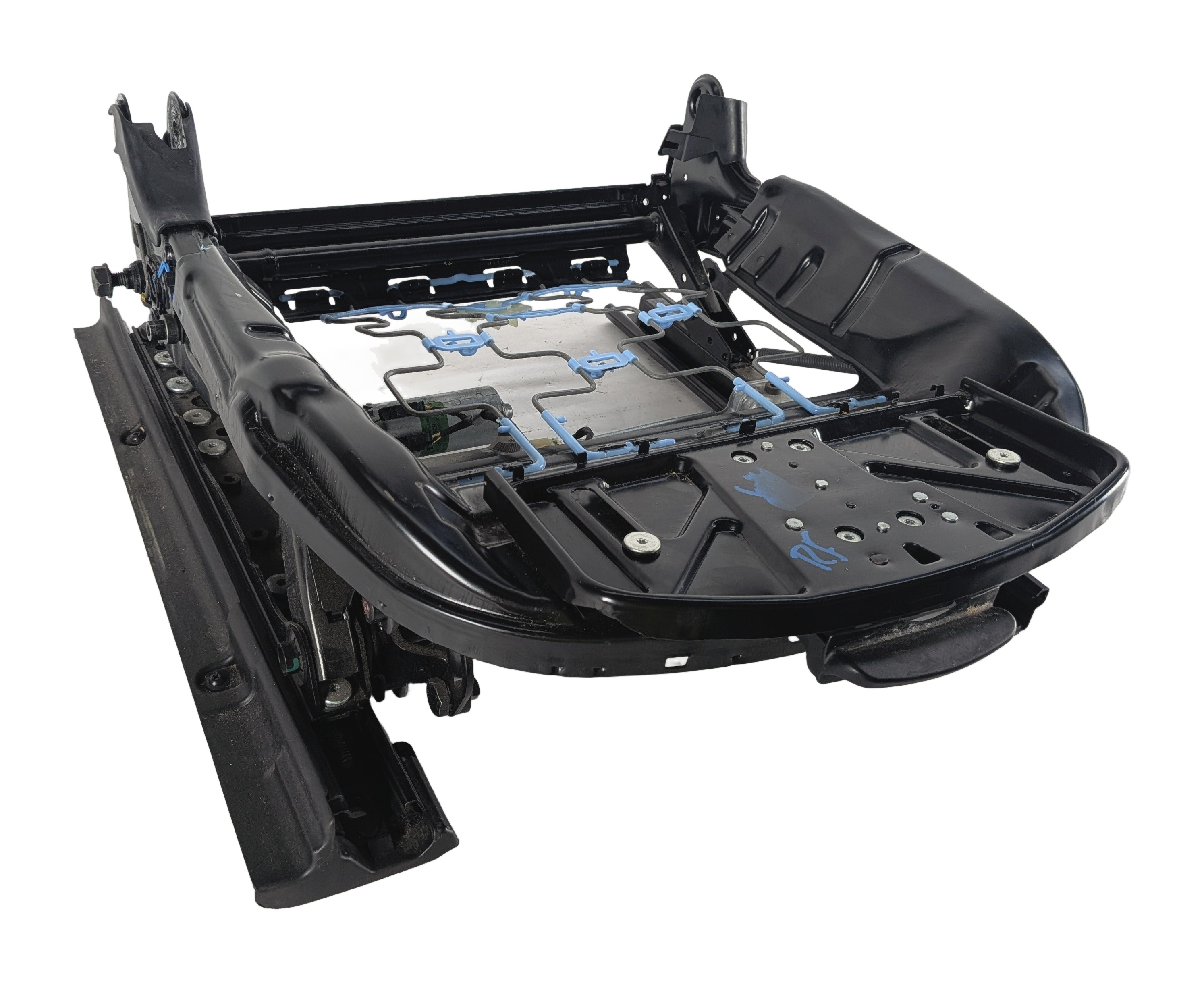 08-13 BMW M3 (E93) CONVERTIBLE FRONT RIGHT PASSENGER POWER SEAT TRACK w/ MOTORS — exact item pictured