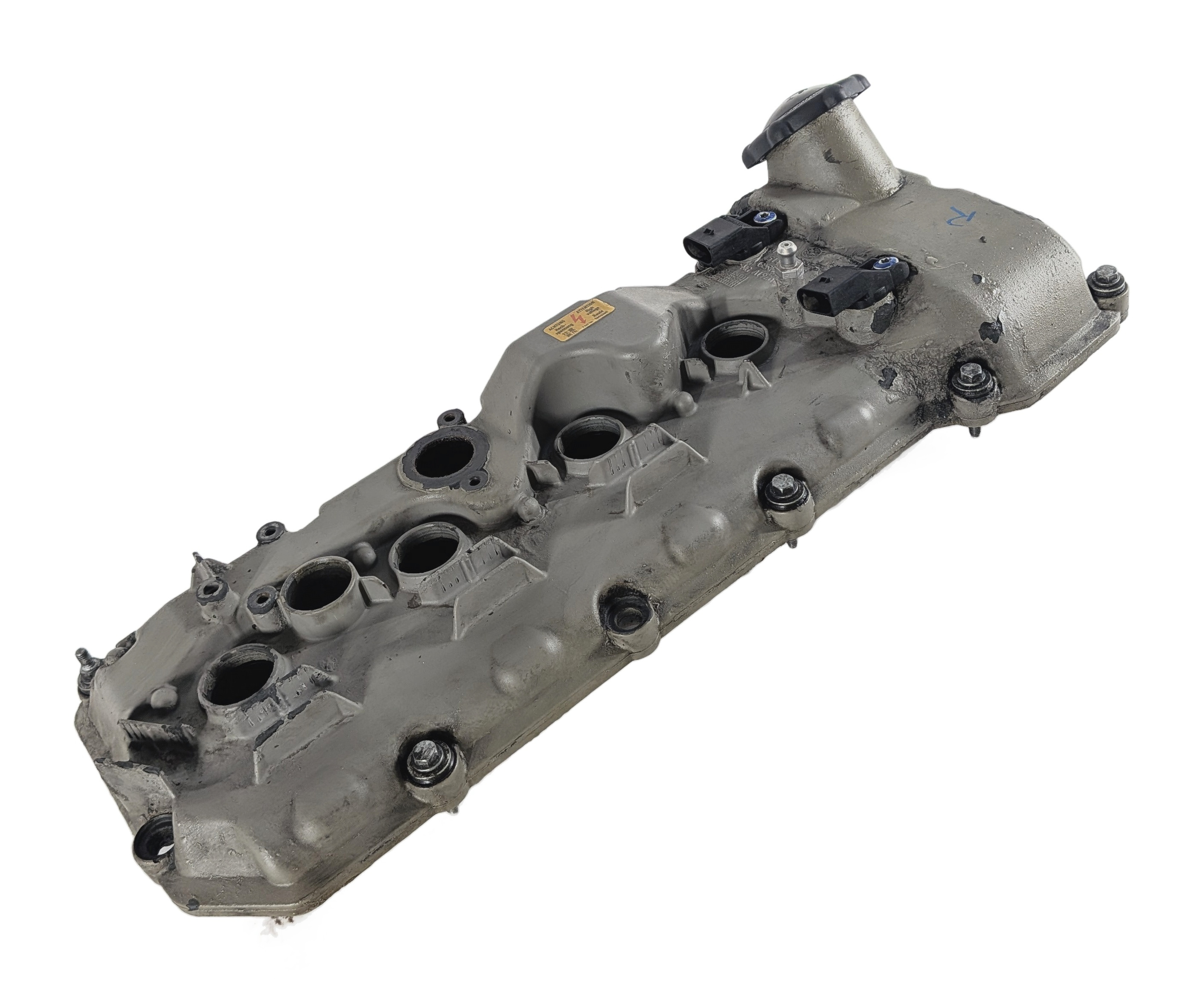 2008-2013 BMW M3 (E90 E92 E93) 4.0L S65 V8 RIGHT VALVE COVER w/ CAMSHAFT SENSORS — exact item pictured