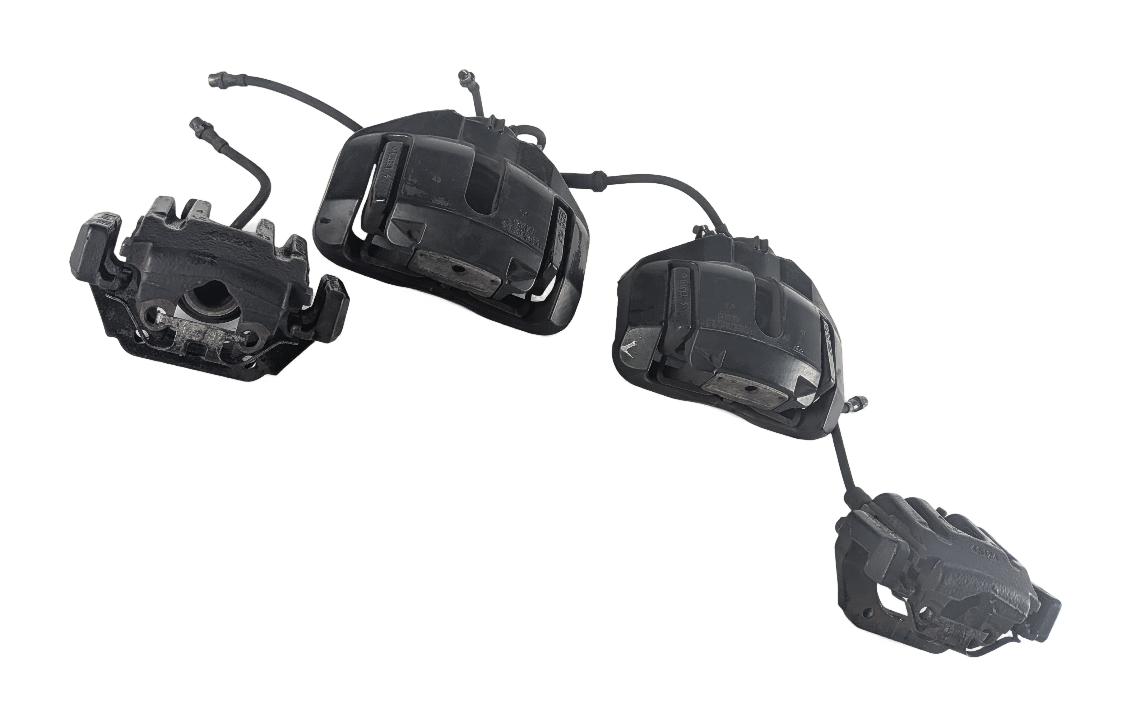 2008-2013 BMW M3 (E90 E92 E93) FRONT REAR LEFT/RIGHT DISC BRAKE CALIPER SET/4 — exact item pictured