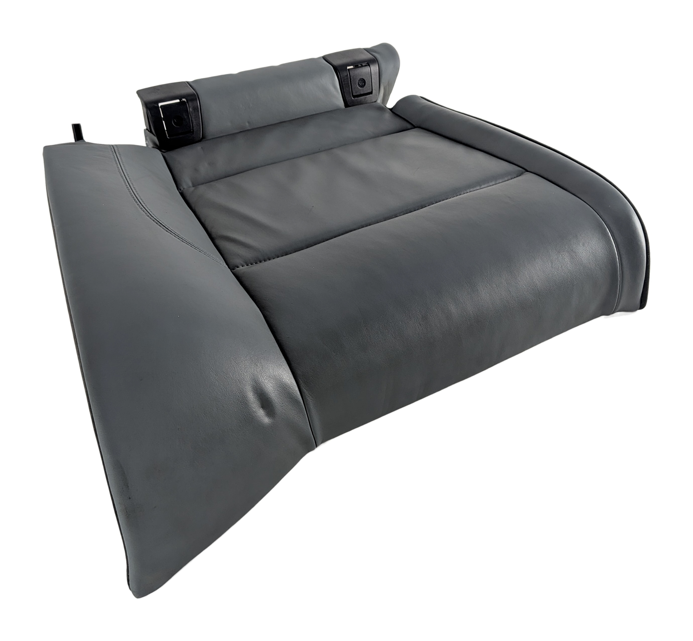 2008 BMW M3 (E90) REAR RIGHT LOWER SEAT BOTTOM CUSHION LEATHER UPHOLSTERY (Grey) — exact item pictured