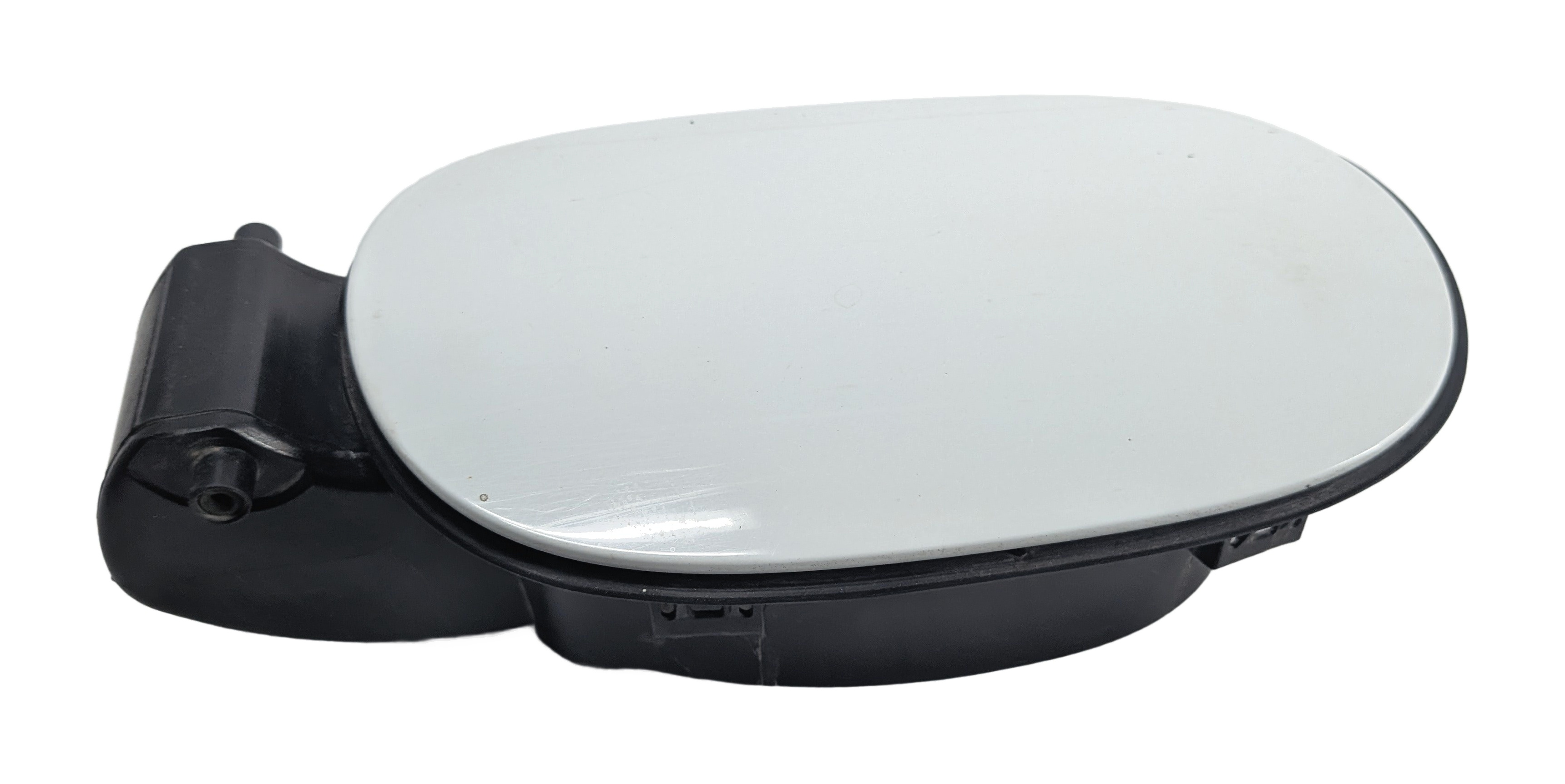 2011-2018 PORSCHE CAYENNE (958) FUEL TANK DOOR w/ HOUSING (White) — exact item pictured