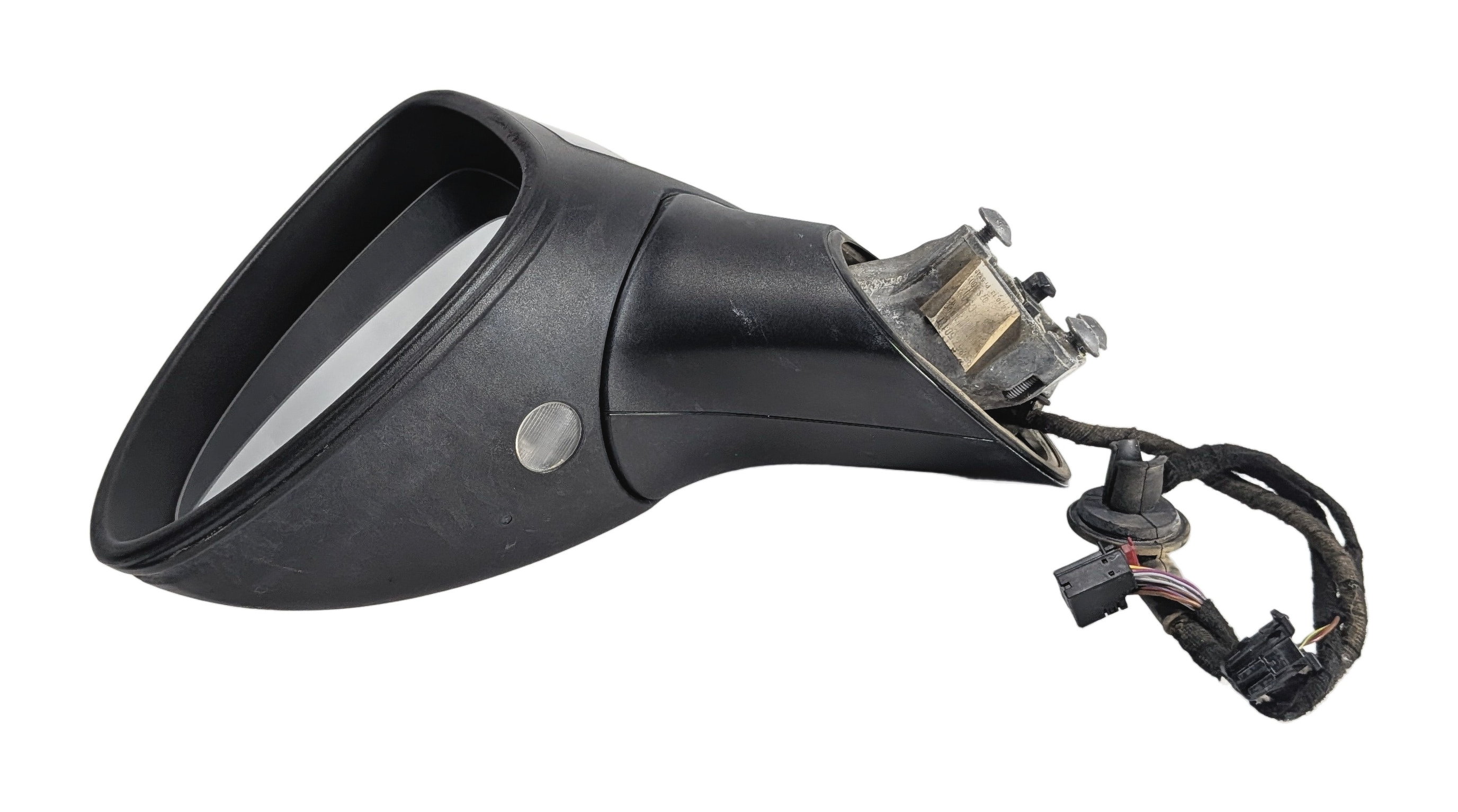 11-14 PORSCHE CAYENNE 958 LEFT MIRROR w/ PFOLD HEAT MEMORY AUTODIM BLIND (White) — exact item pictured