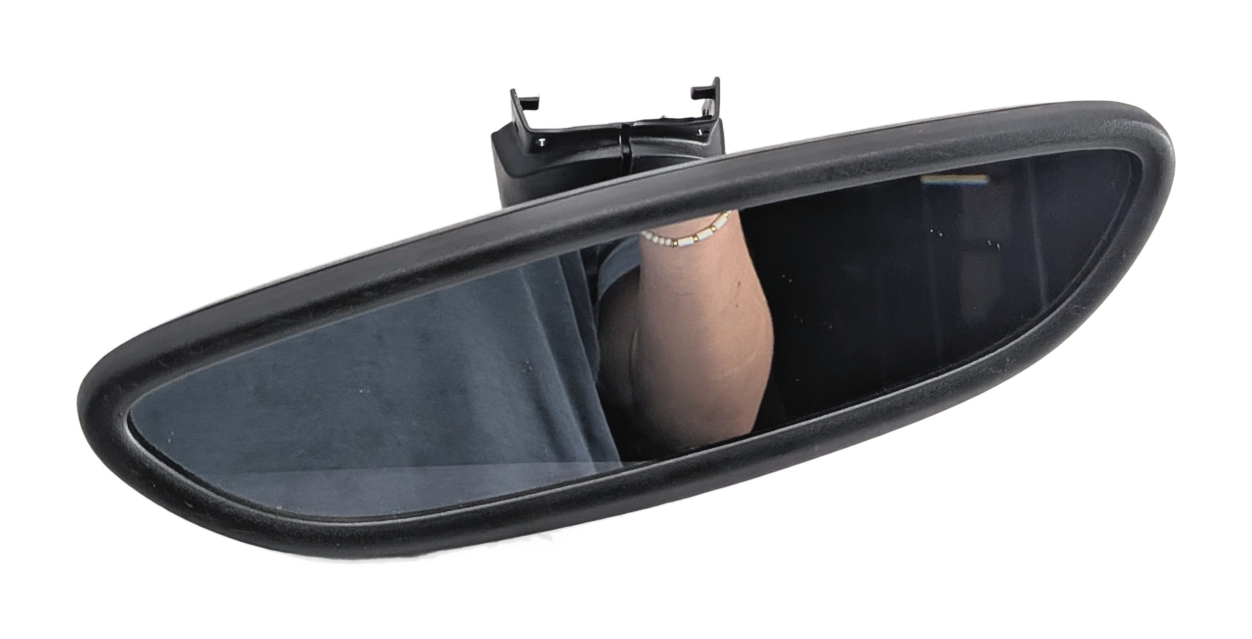 2011-2018 PORSCHE CAYENNE (958) MANUAL REARVIEW REAR VIEW MIRROR (Black) — exact item pictured