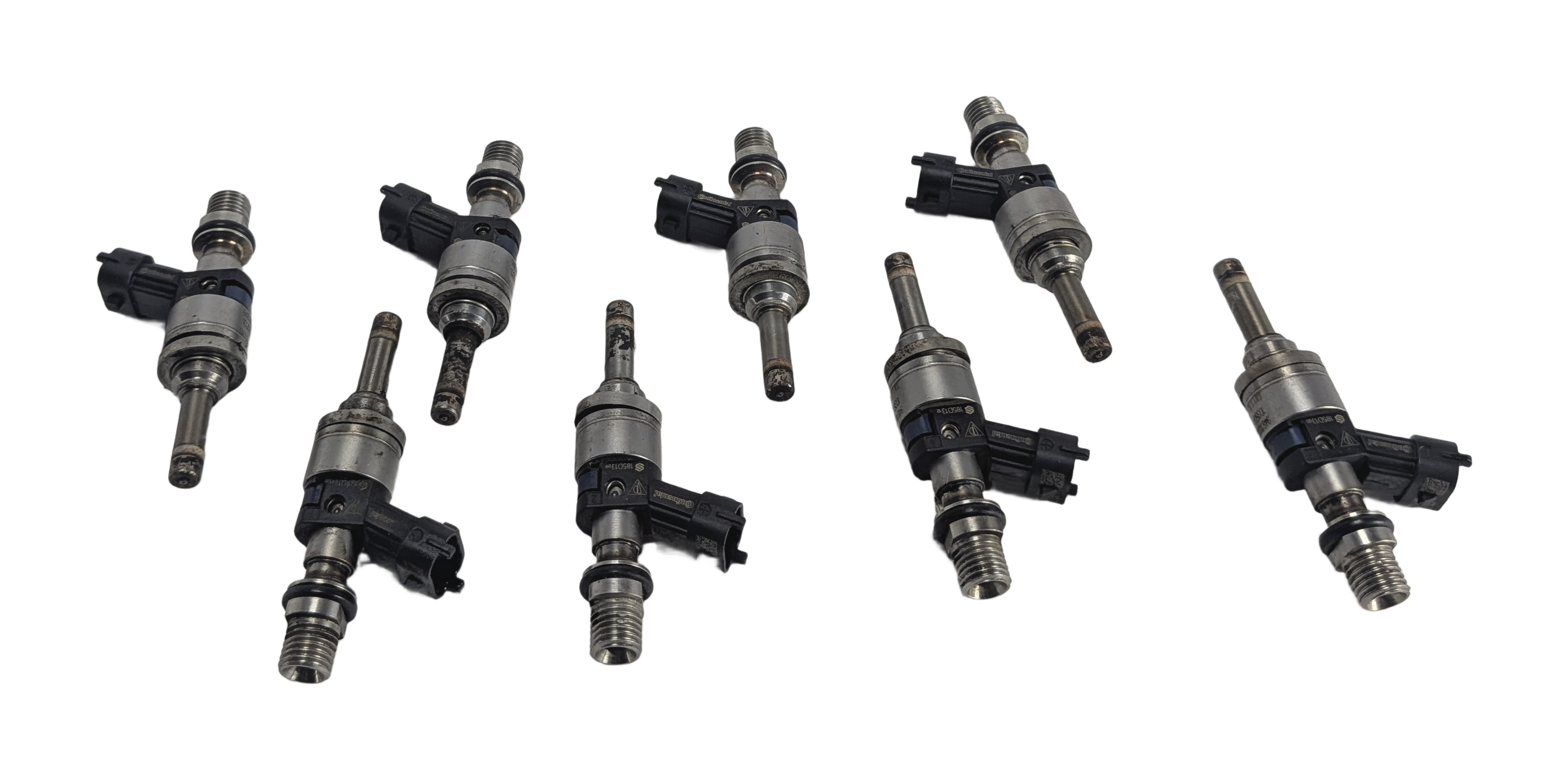 09-14 PORSCHE CAYENNE PANAMERA (958 970) 4.8L M48 NON-TURBO FUEL INJECTOR SET 8 — exact item pictured