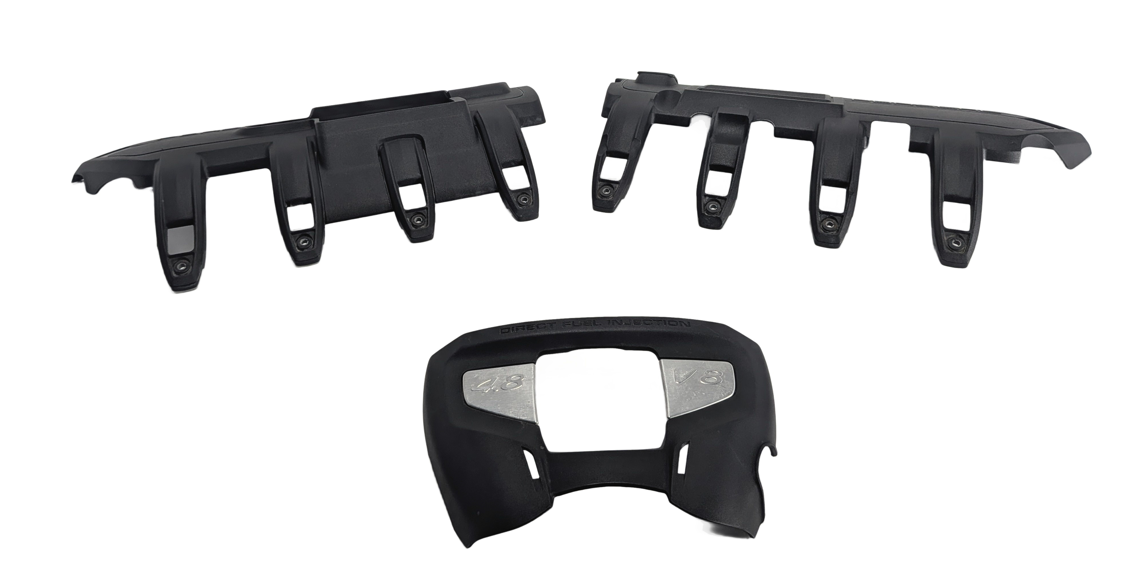10-16 PORSCHE CAYENNE PANAMERA (958 970 G1) 4.8L ENGINE MOTOR COVER TRIM SET/3 — exact item pictured