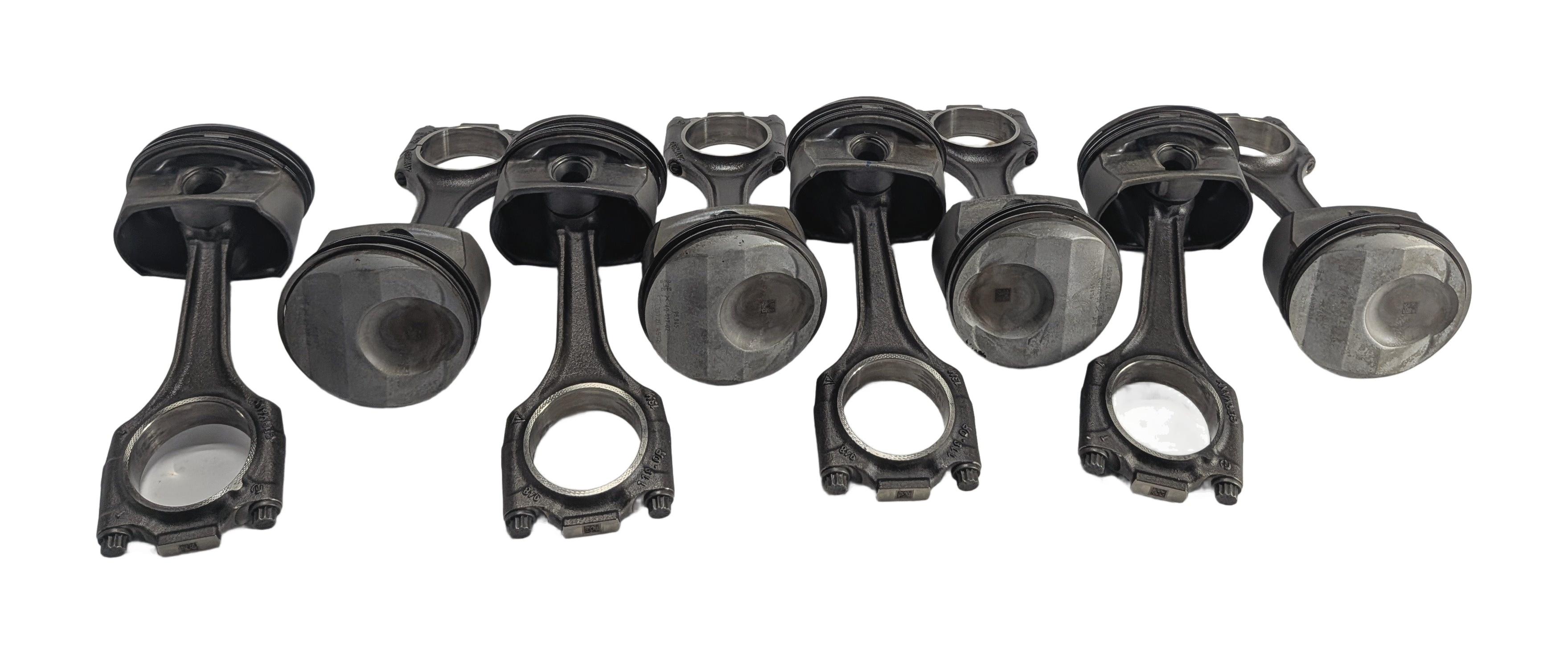 08-12 PORSCHE CAYENNE PANAMERA (958 970) 3.6L M46 4.8L M48 ENGINE PISTON SET/8 — exact item pictured
