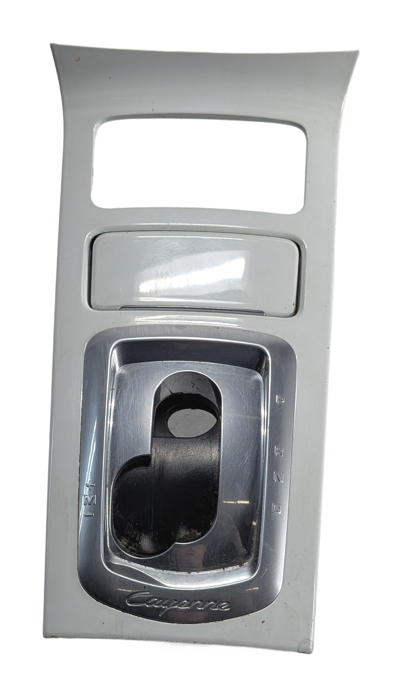 2014 PORSCHE CAYENNE 958 CENTER CONSOLE AT SHIFT TRIM PANEL ASHTRAY (Pure White) — exact item pictured