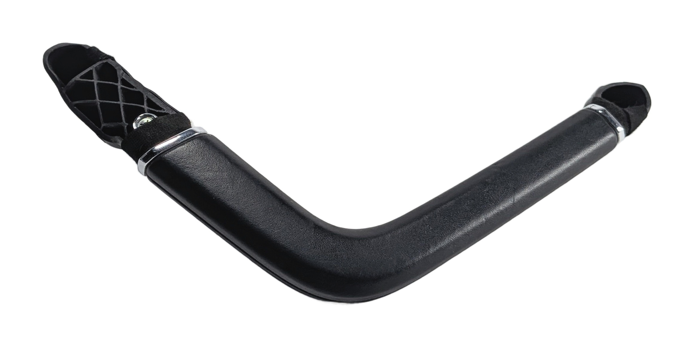 2014 PORSCHE CAYENNE 958 REAR RIGHT DOOR PANEL PULL GRAB HANDLE BLACK LEATHER — exact item pictured