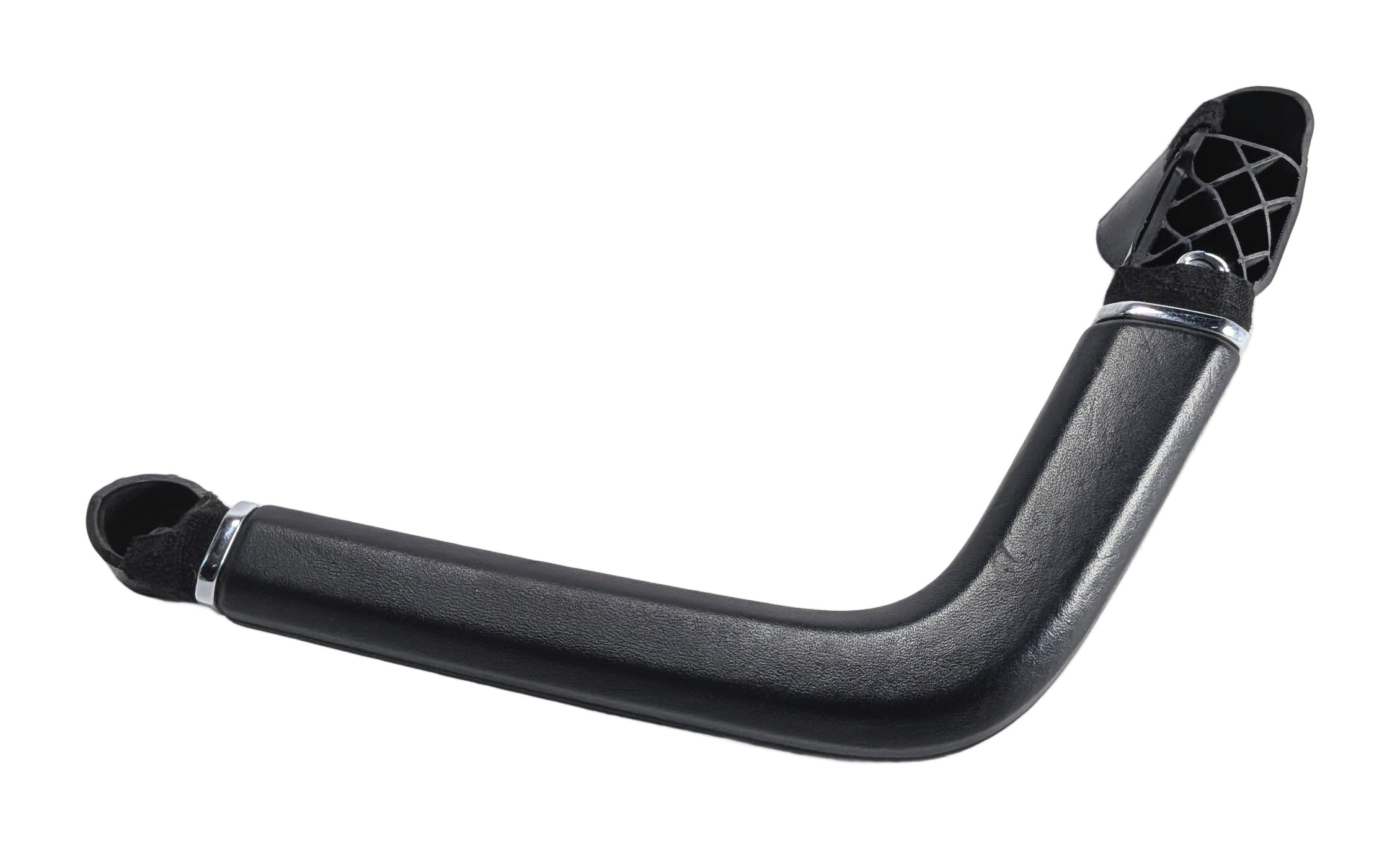 2014 PORSCHE CAYENNE 958 FRONT LEFT DOOR PANEL PULL GRAB HANDLE BLACK LEATHER — exact item pictured