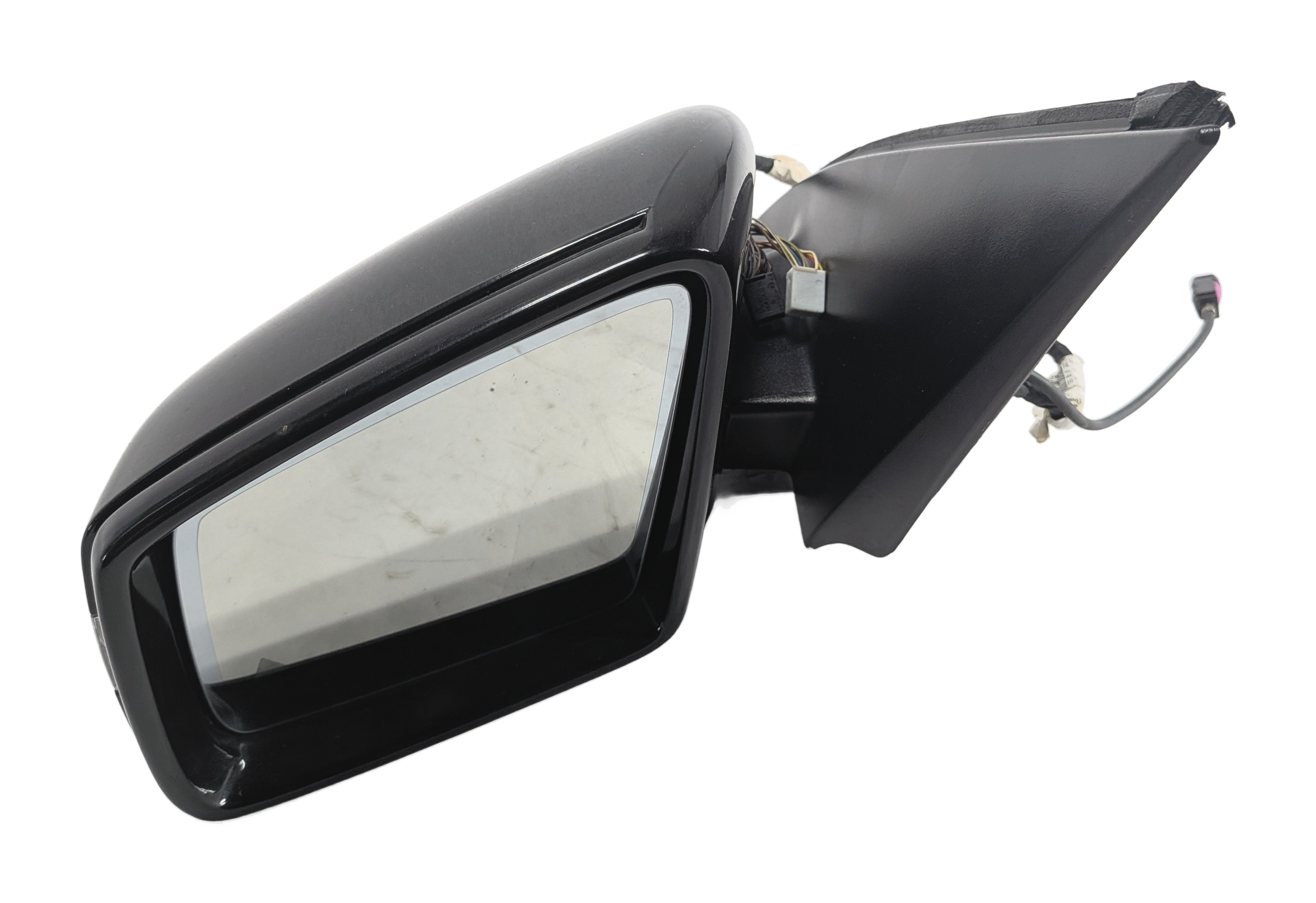 2013-2016 MERCEDES GL (X166) LEFT DRIVER DOOR MIRROR MEM AUTODIM CAMERA (Black) — exact item pictured
