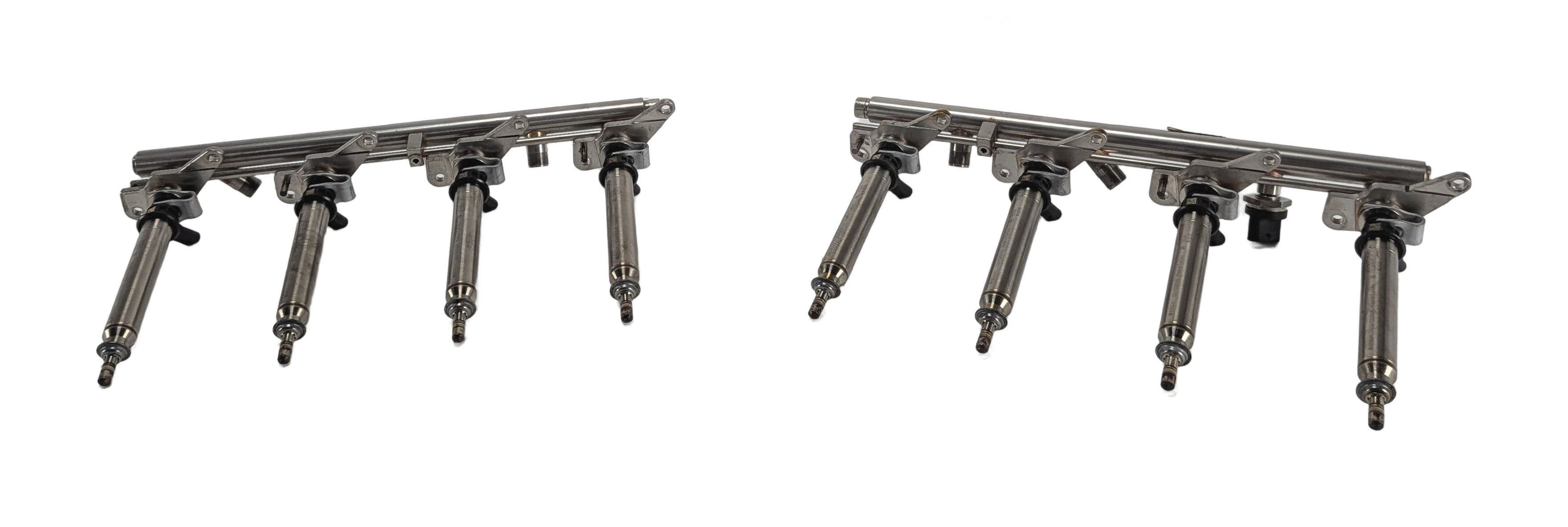 14-16 MERCEDES GL550 ML550 W166 X166 4.6L M278 FUEL INJECTOR SET/8 w/FUEL RAILS — exact item pictured