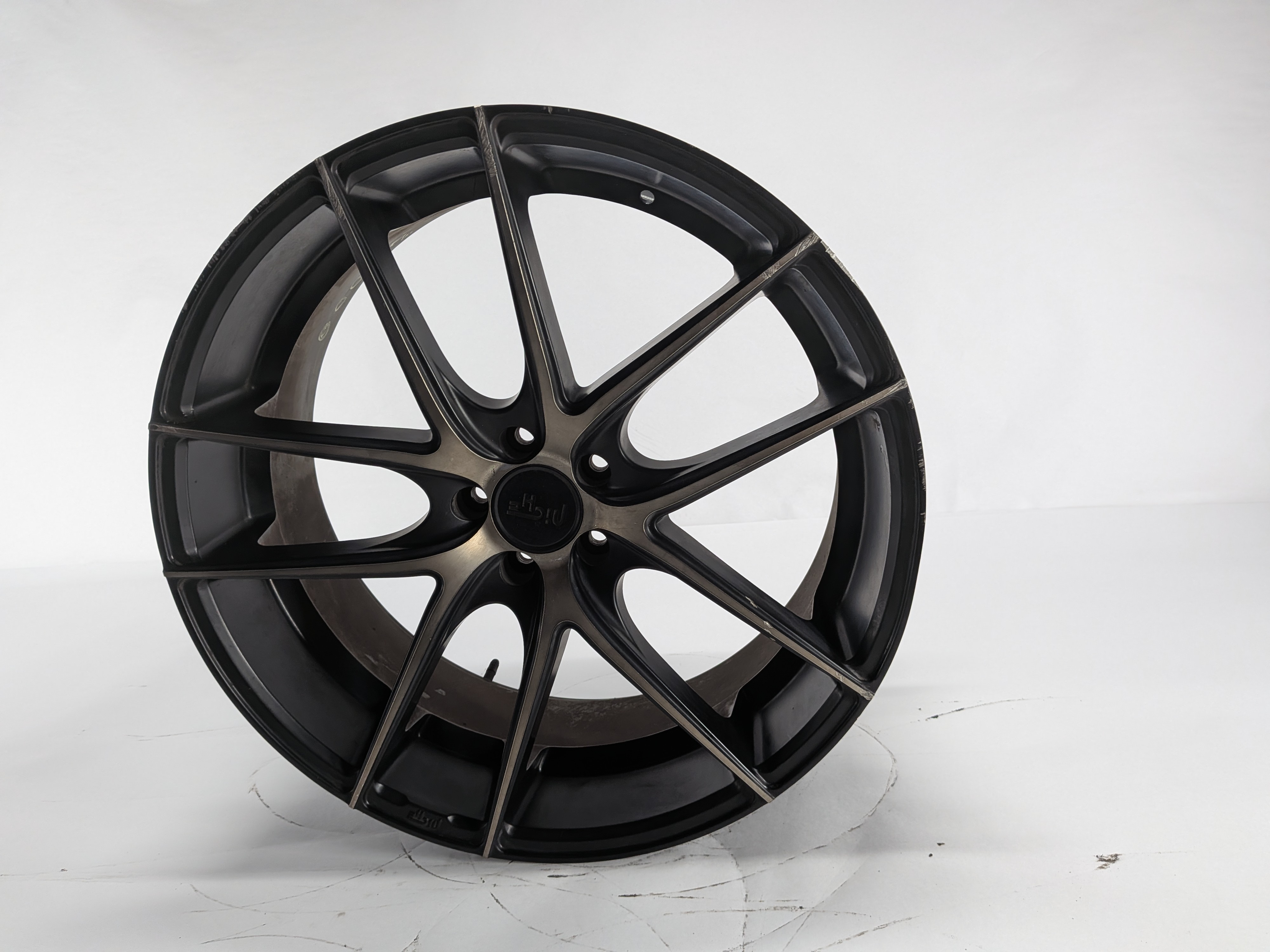 2015 MERCEDES GL550 X166 NICHE 22X9 10-SPOKE BLACK MACHINED FACE ALLOY WHEEL RIM — exact item pictured