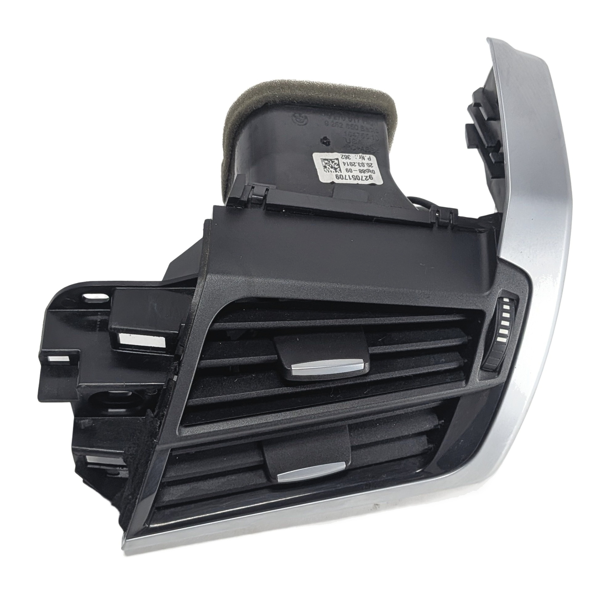 2014 BMW X5 (F15) FRONT RIGHT PASSENGER DASH HEAT AIR AC VENT OUTLET (Black) — exact item pictured