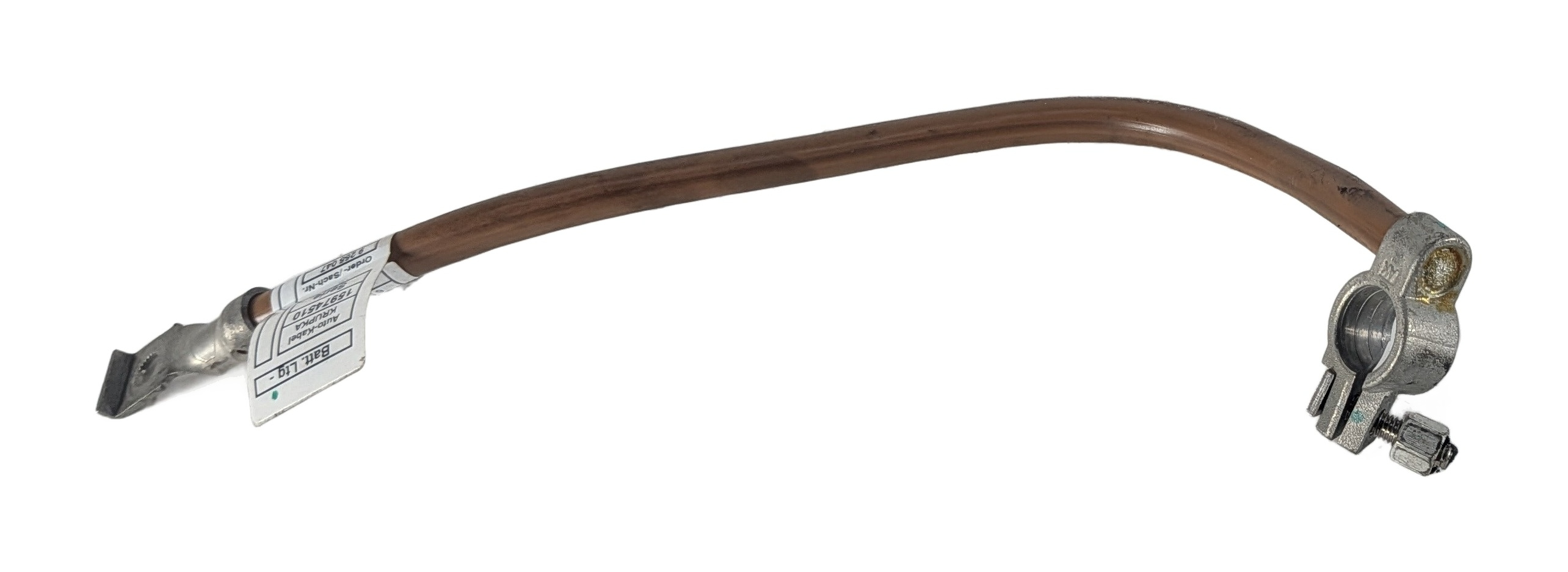 2014 BMW X5 (F15) 4.4L NEGATIVE GROUND BATTERY CABLE LEAD WIRE w/ TERMINAL — exact item pictured