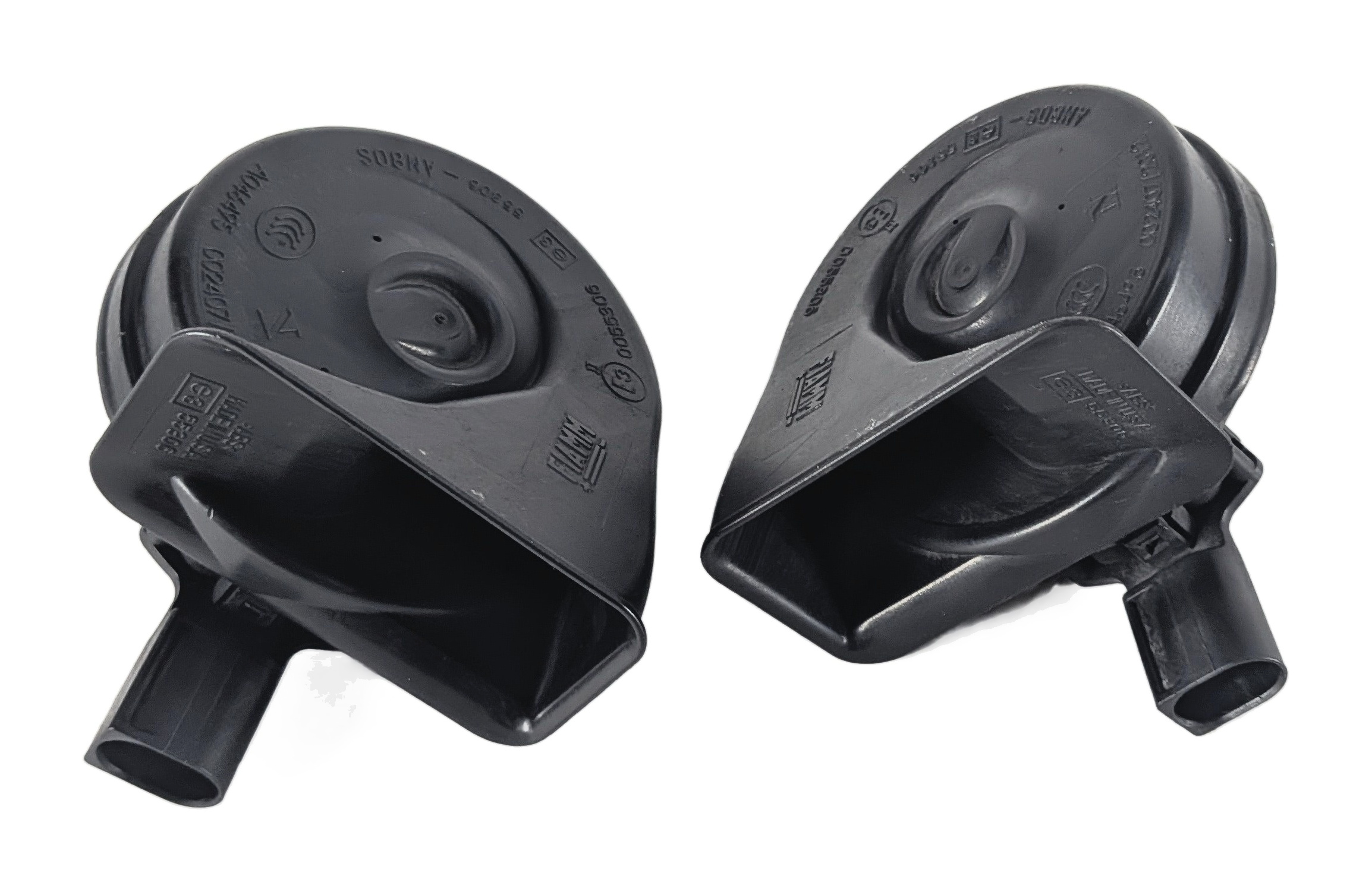 2013-2019 BMW X5 X6 (E70 F15 F16) HIGH & LOW TONE HORN SET-2 — exact item pictured