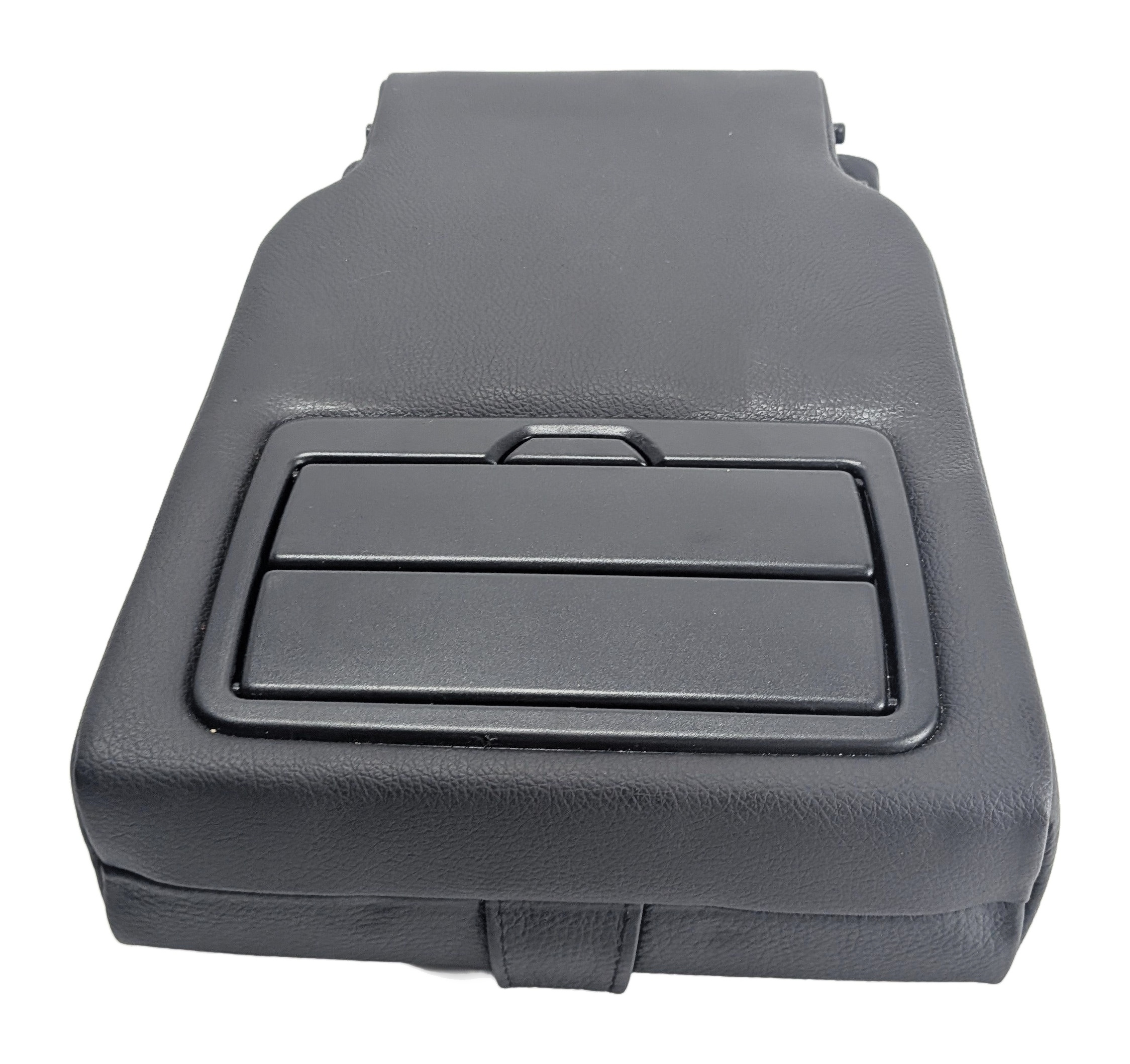 14-18 BMW X5 (F15) REAR CENTER SEAT FOLDING ARMREST CONSOLE CUP HOLDER (Black) — exact item pictured
