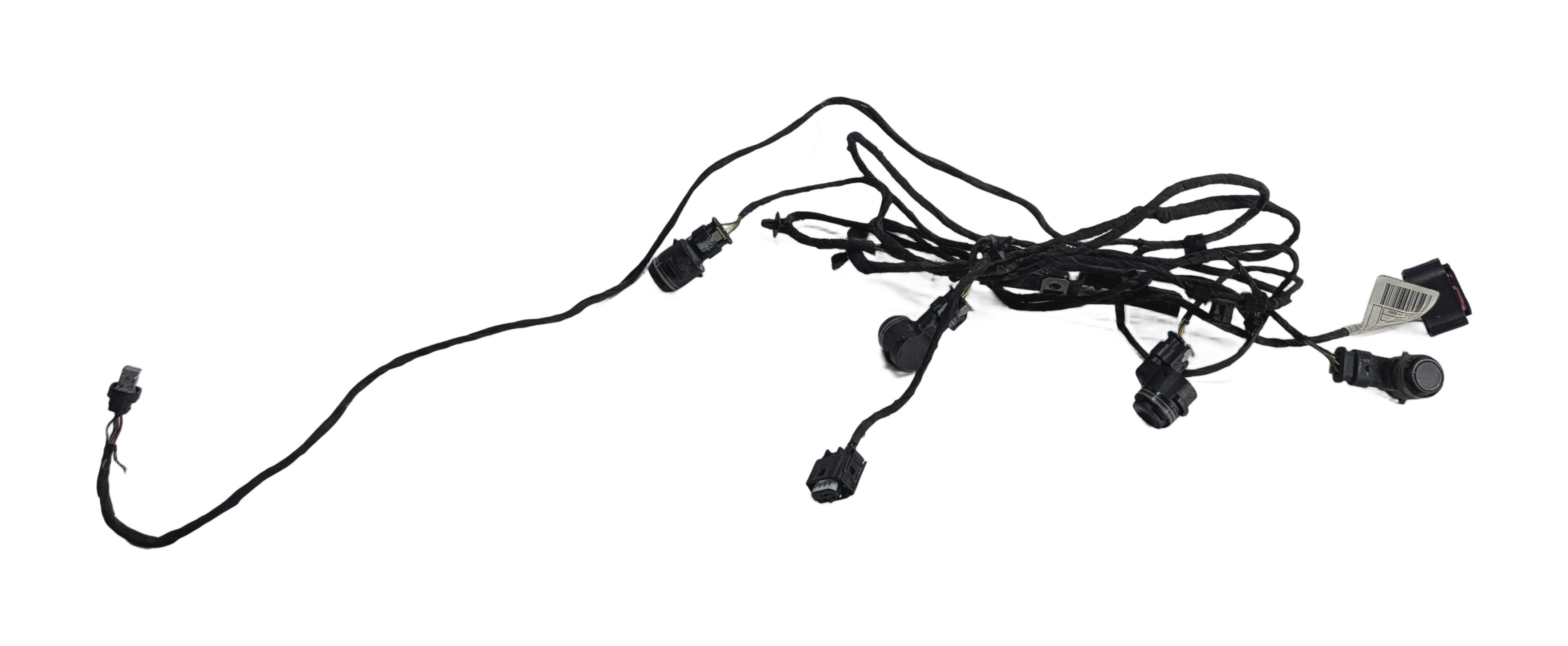 2014 BMW X5 (F15) REAR BUMPER PARK ASSIST PDC SENSORS SET/4 w/ HARNESS (Black) — exact item pictured