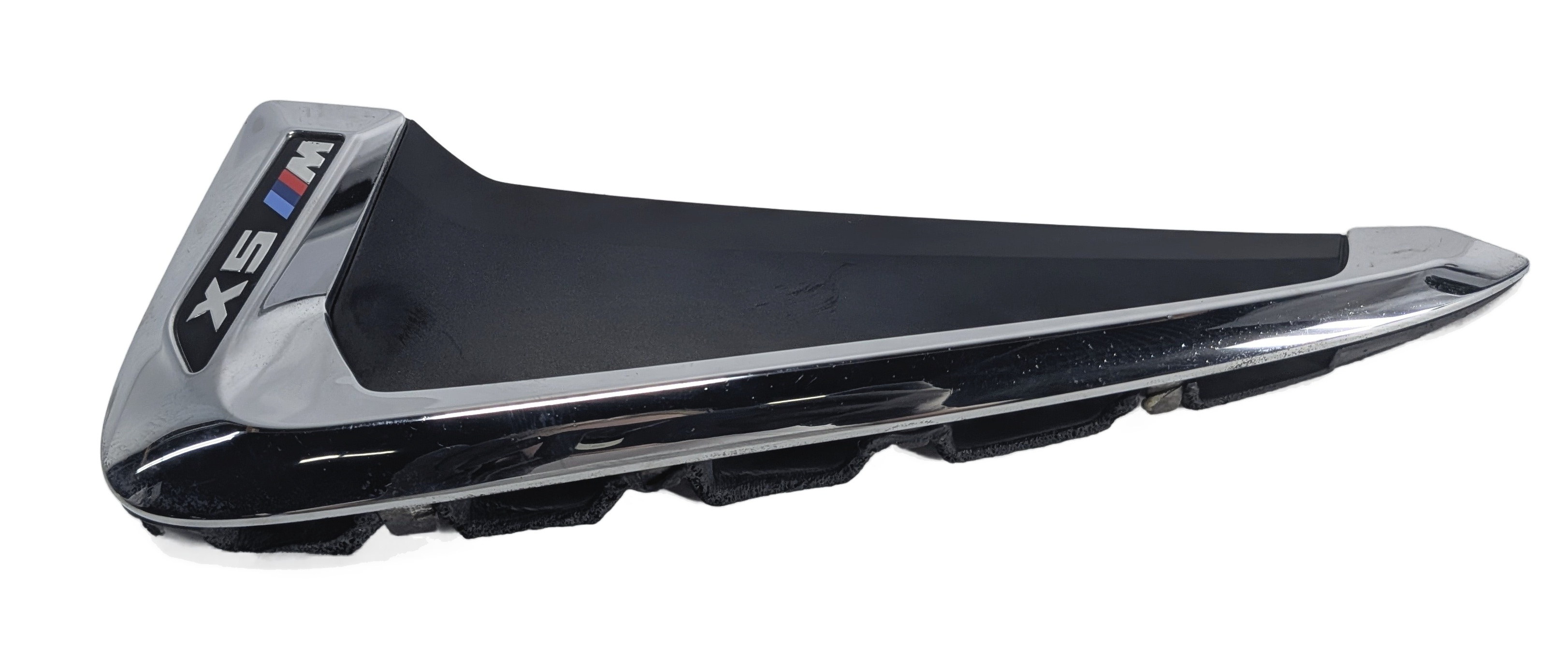 2014 BMW X5 (F15) FRONT LEFT FENDER SIDE GILL VENT GRILLE w/ X5 M EMBLEM (Black) — exact item pictured