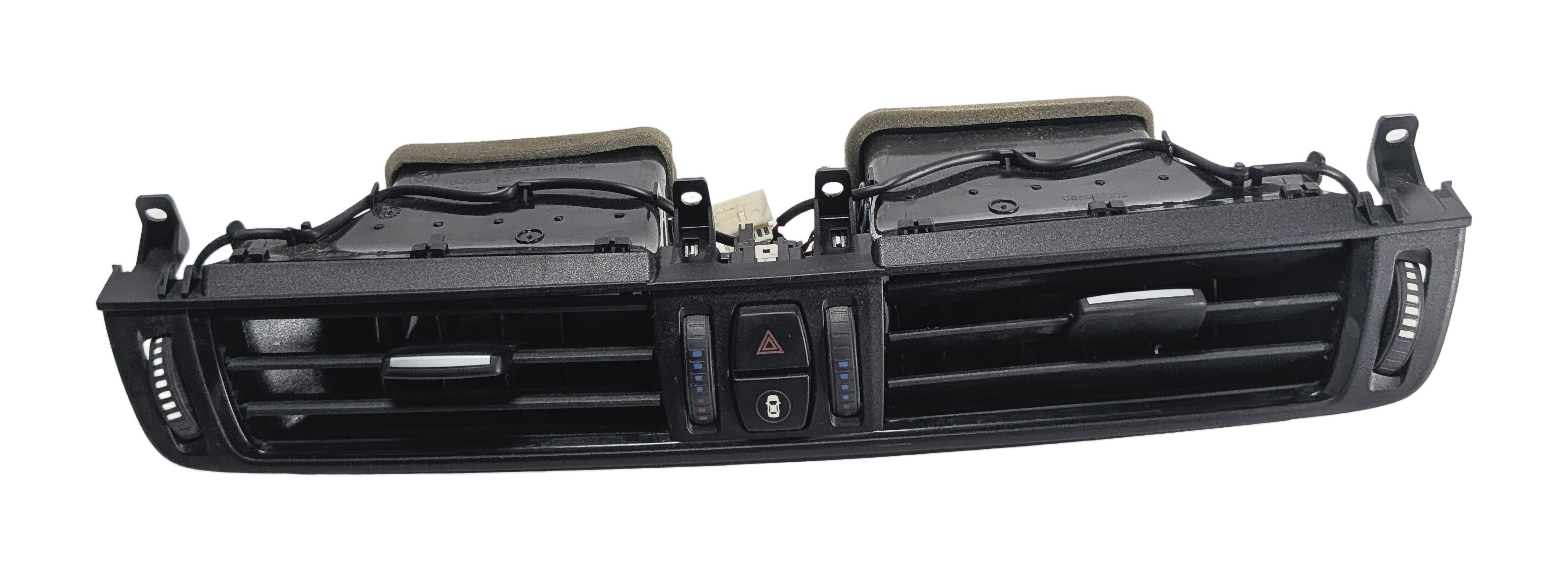 2014 BMW X5 (F15) FRONT CENTER DASH AIR AC VENT w/ HAZARD CENTRAL LOCK (Black) — exact item pictured