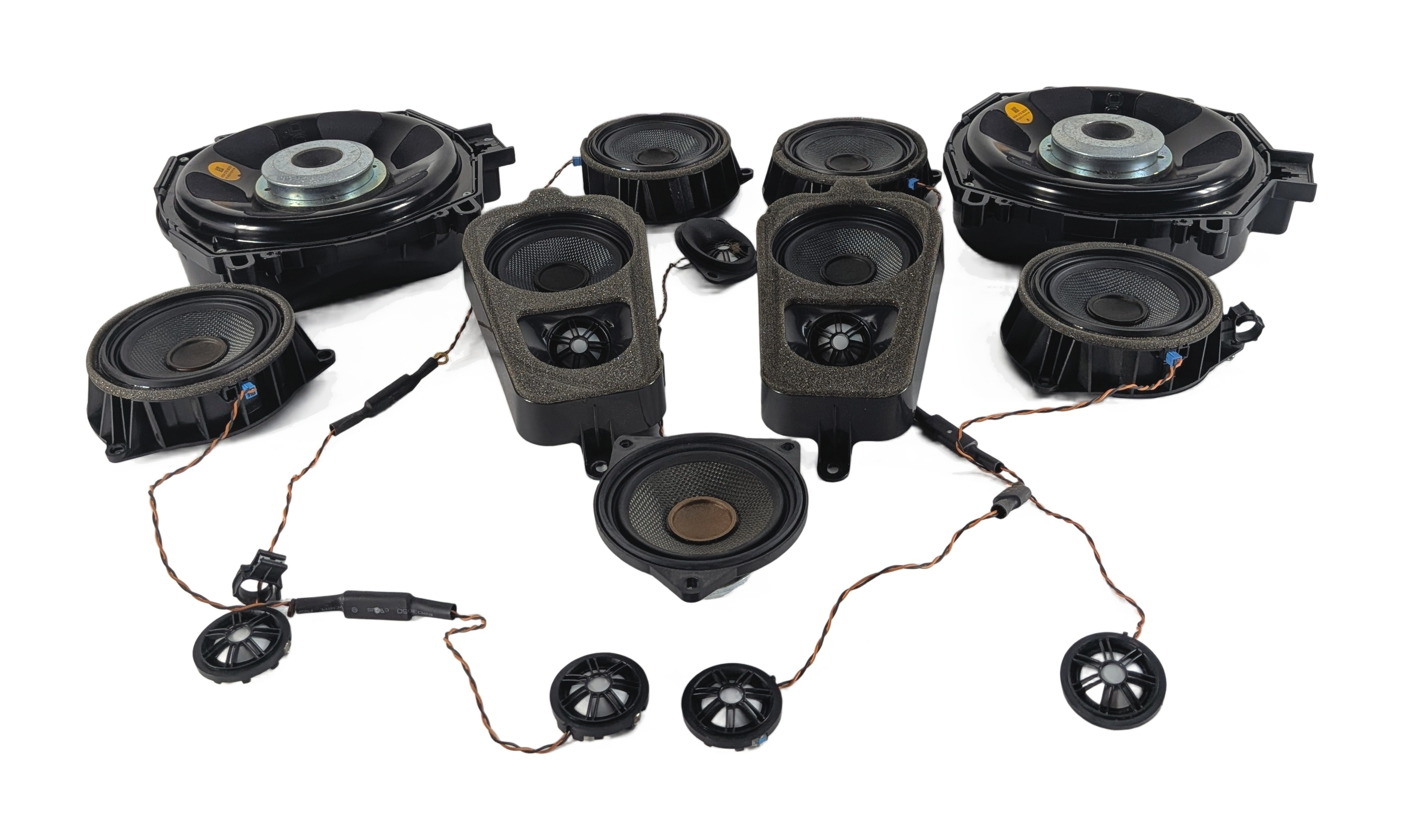2014 BMW X5 (F15) STEREO SOUND SYSTEM SUBWOOFER MIDRANGE TWEETER SPEAKER SET/14 — exact item pictured