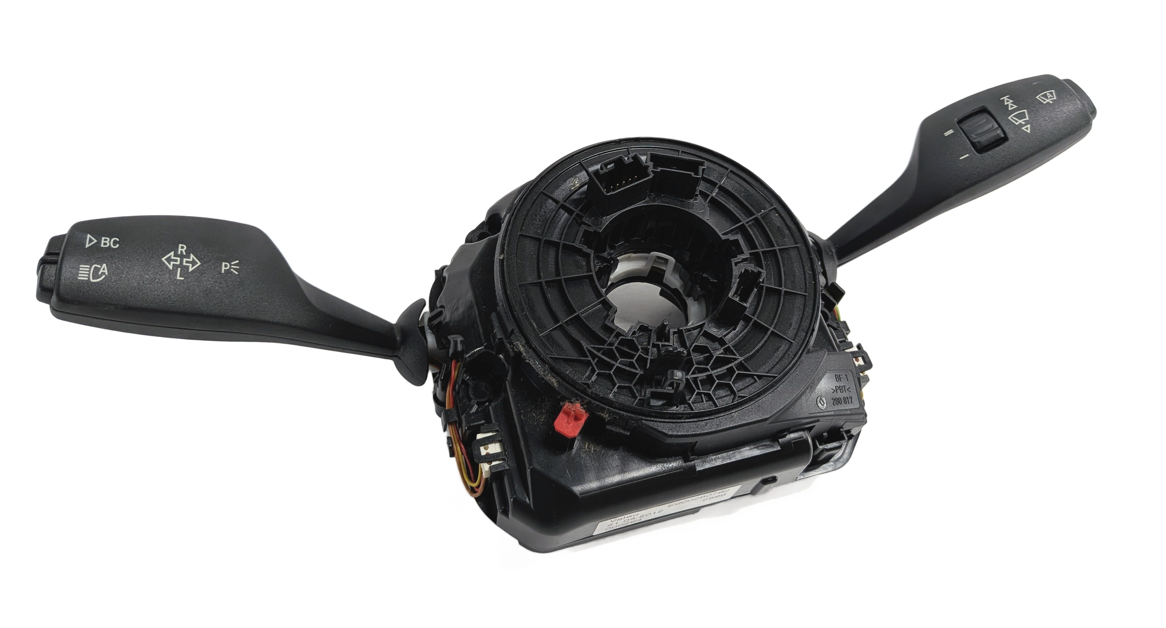 09-17 BMW 5 6 7 (F01 F10 F12) TURN SIGNAL WIPER CLOCKSPRING COMBINATION SWITCH — exact item pictured