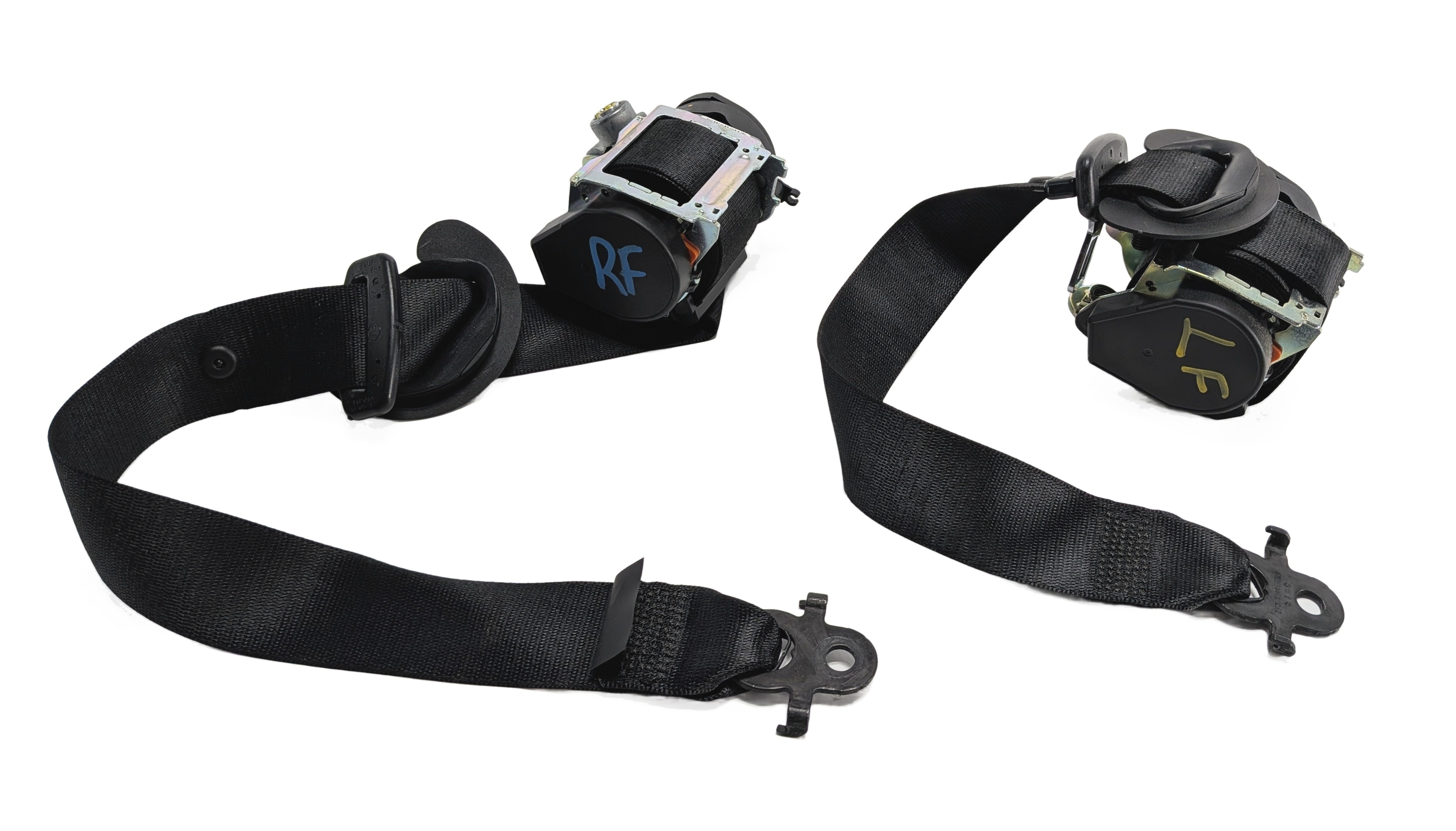 11-16 BMW 528i 535i 550i M5 (F10) FRONT LEFT DRIVER SEATBELT RETRACTOR (Black) — exact item pictured