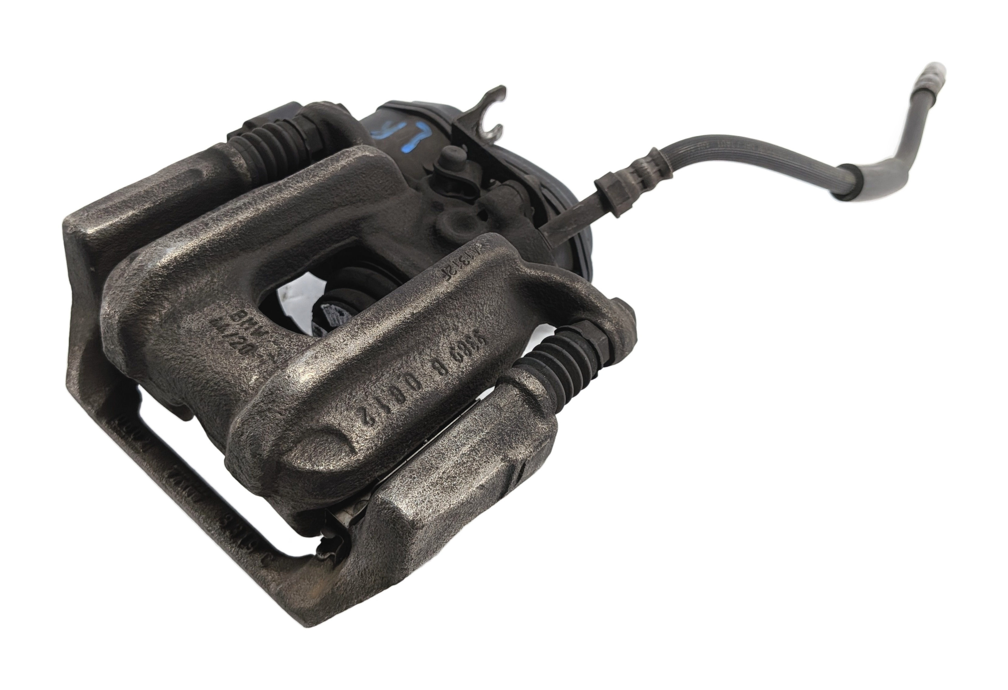 11-16 BMW 528i 535i 550i (F10) REAR LEFT BRAKE CALIPER w/ELECTRONIC PARK BRAKE — exact item pictured