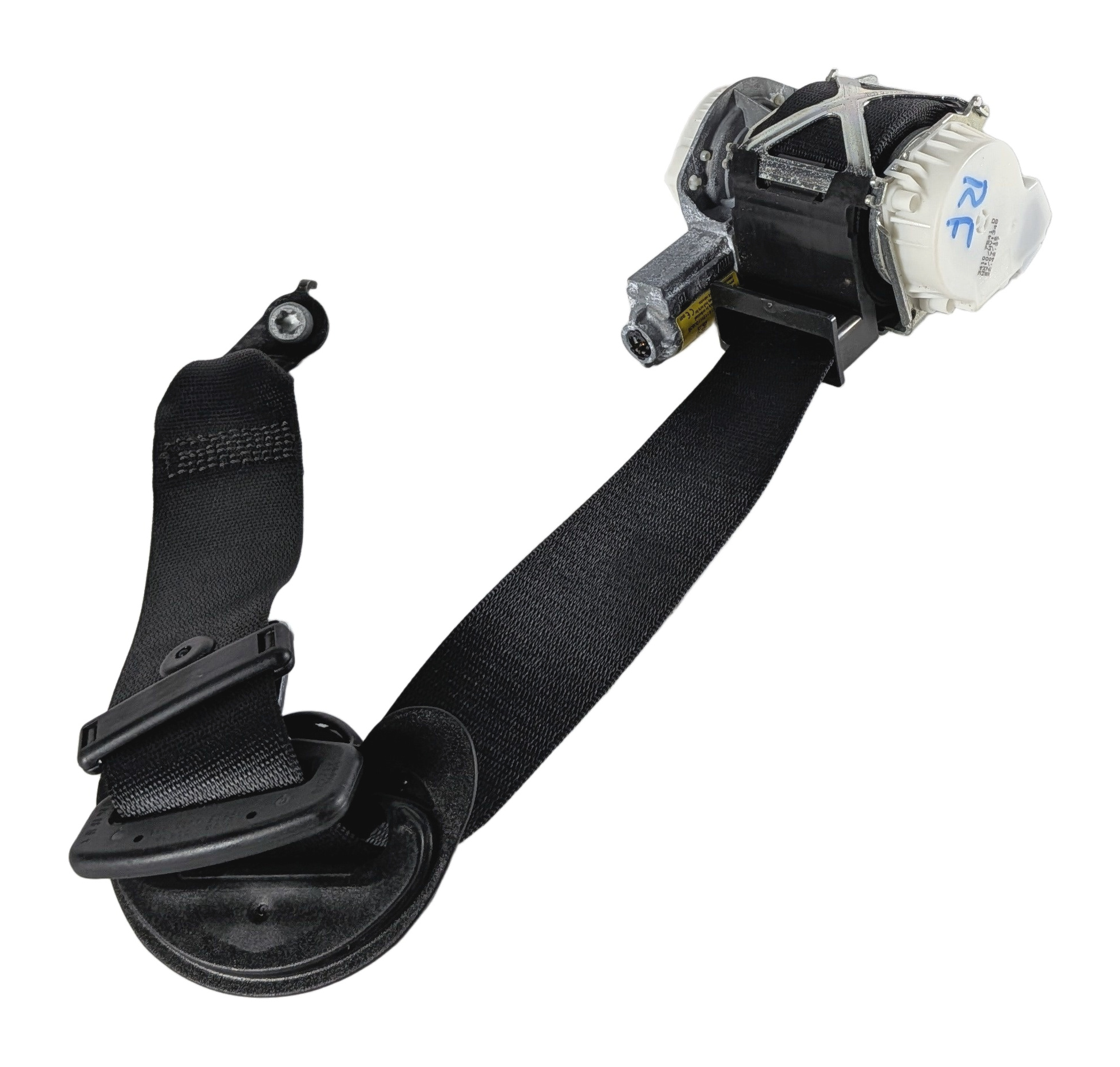 14-19 BMW 3 4 SERIES (F30 F32 F34) RIGHT PASSENGER SEATBELT RETRACTOR (Black) — exact item pictured