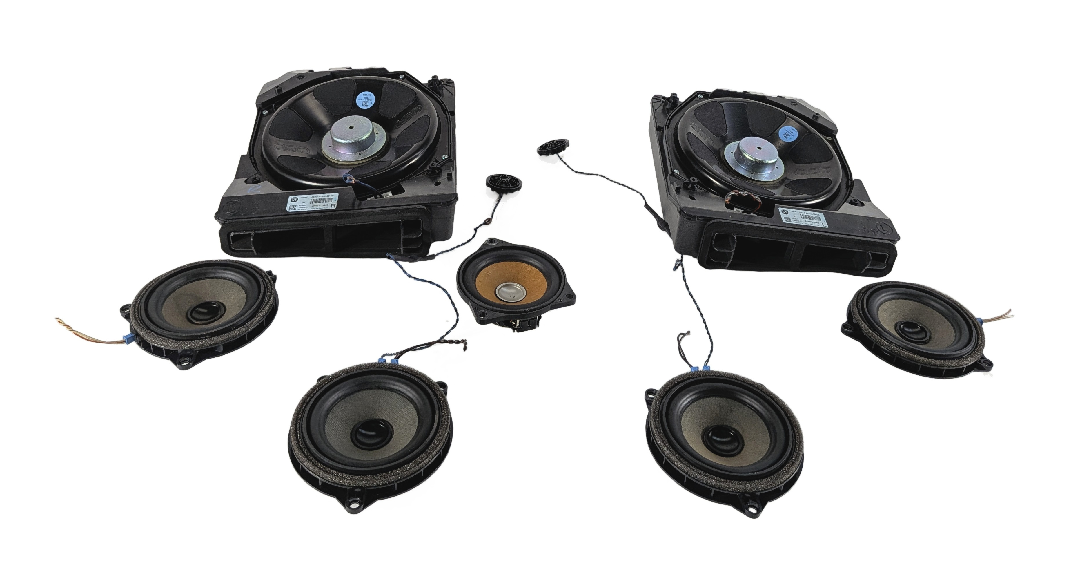 2017 BMW 330I (F30) HI-FI HIFI RADIO STEREO AUDIO SOUND SYSTEM SPEAKER SET/9 — exact item pictured