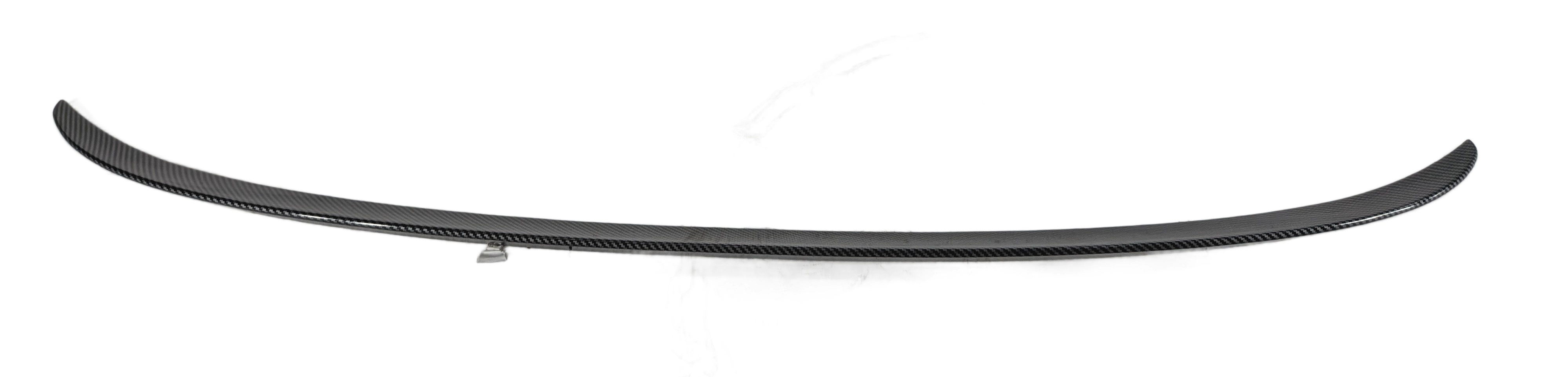 2017 BMW 330I F30 TRUNK LID SPOILER AFTERMARKET CARBON FIBER LOOK (GLOSS BLACK) — exact item pictured
