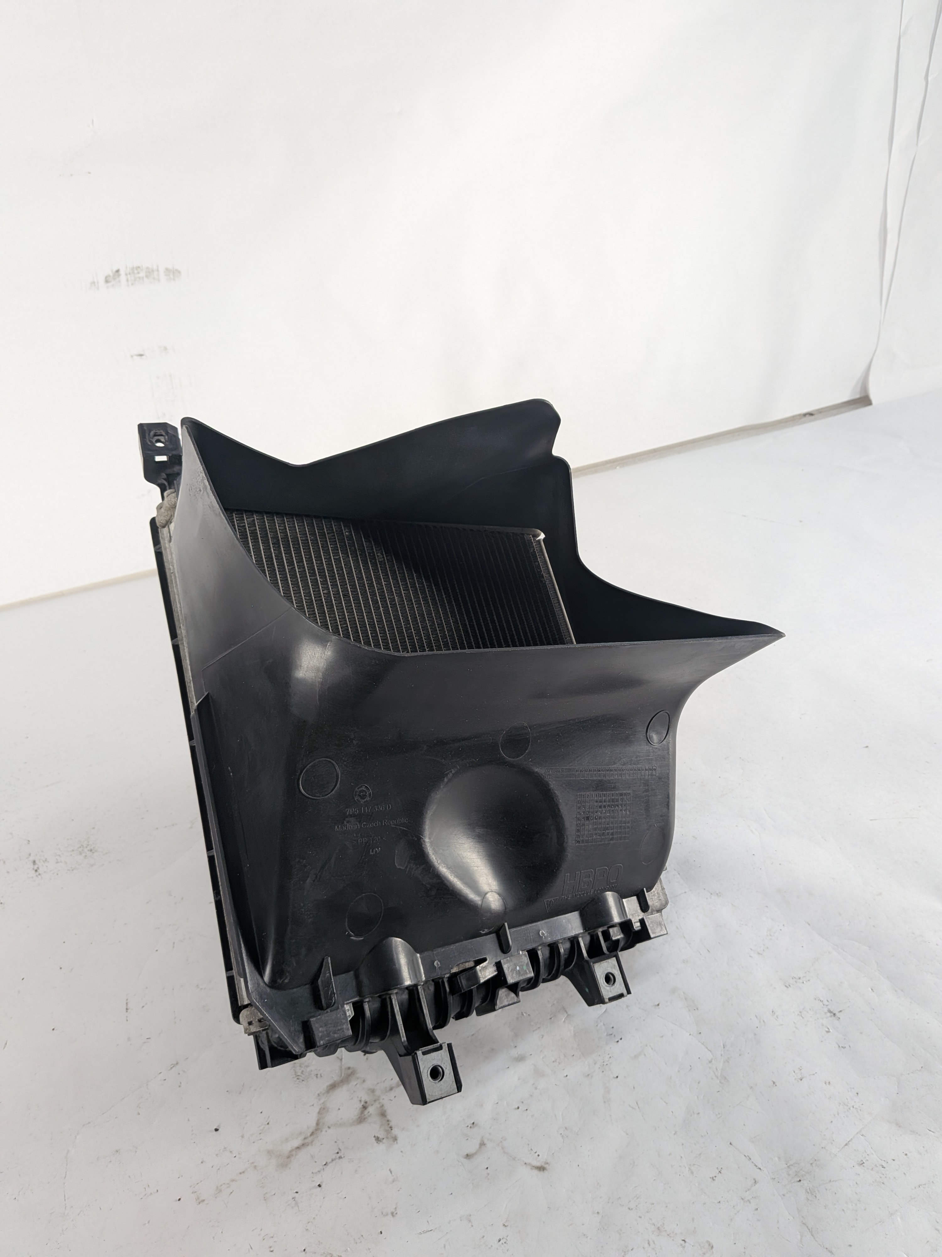 2011-2018 PORSCHE CAYENNE E-HYBRID (958) 3.0L ENGINE AUXILIARY RADIATOR COOLER — exact item pictured