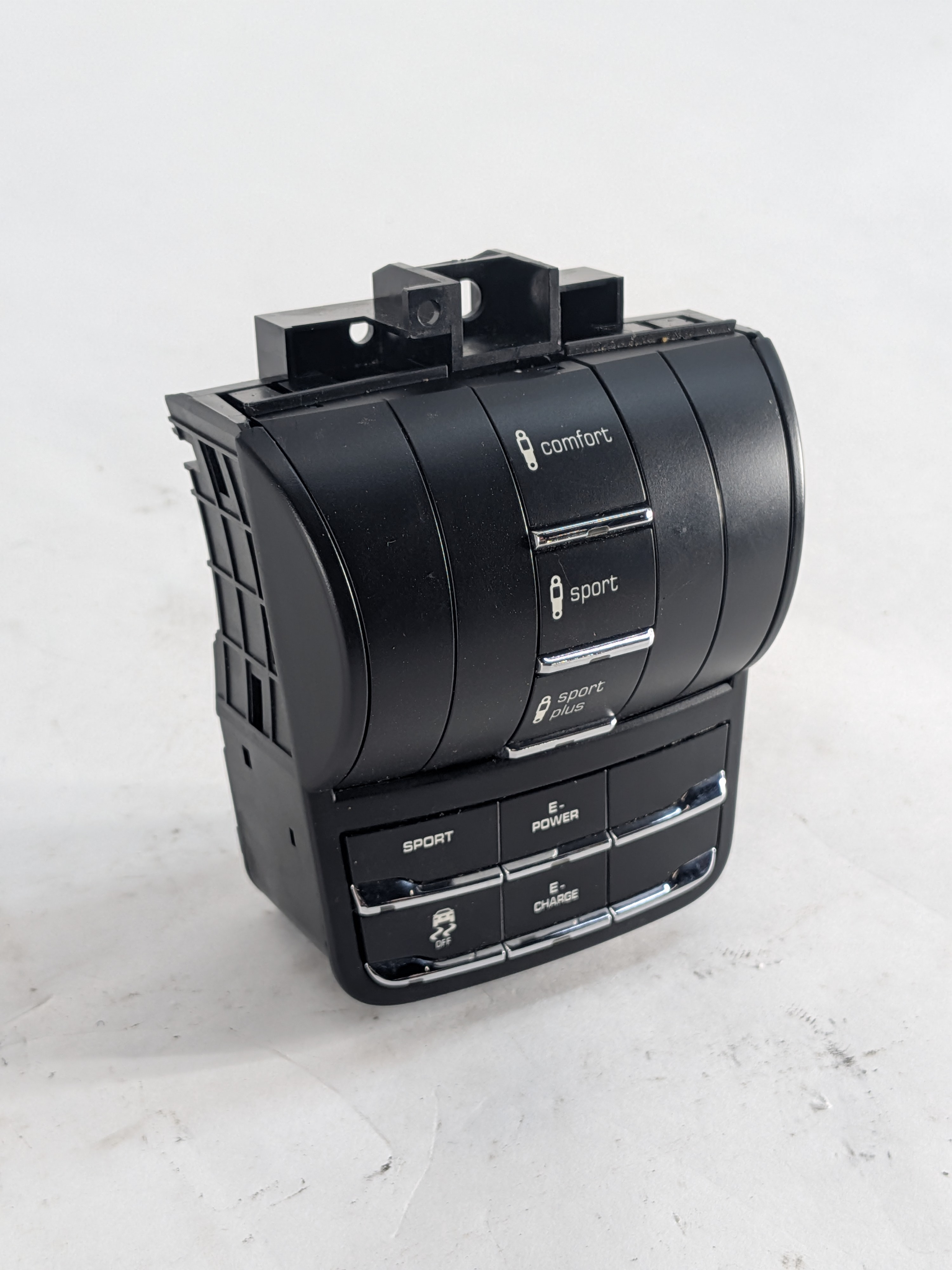 16 PORSCHE CAYENNE 958 CONSOLE PASM SUSPENSION E-HYBRID DRIVE MODE SWITCH PANEL — exact item pictured