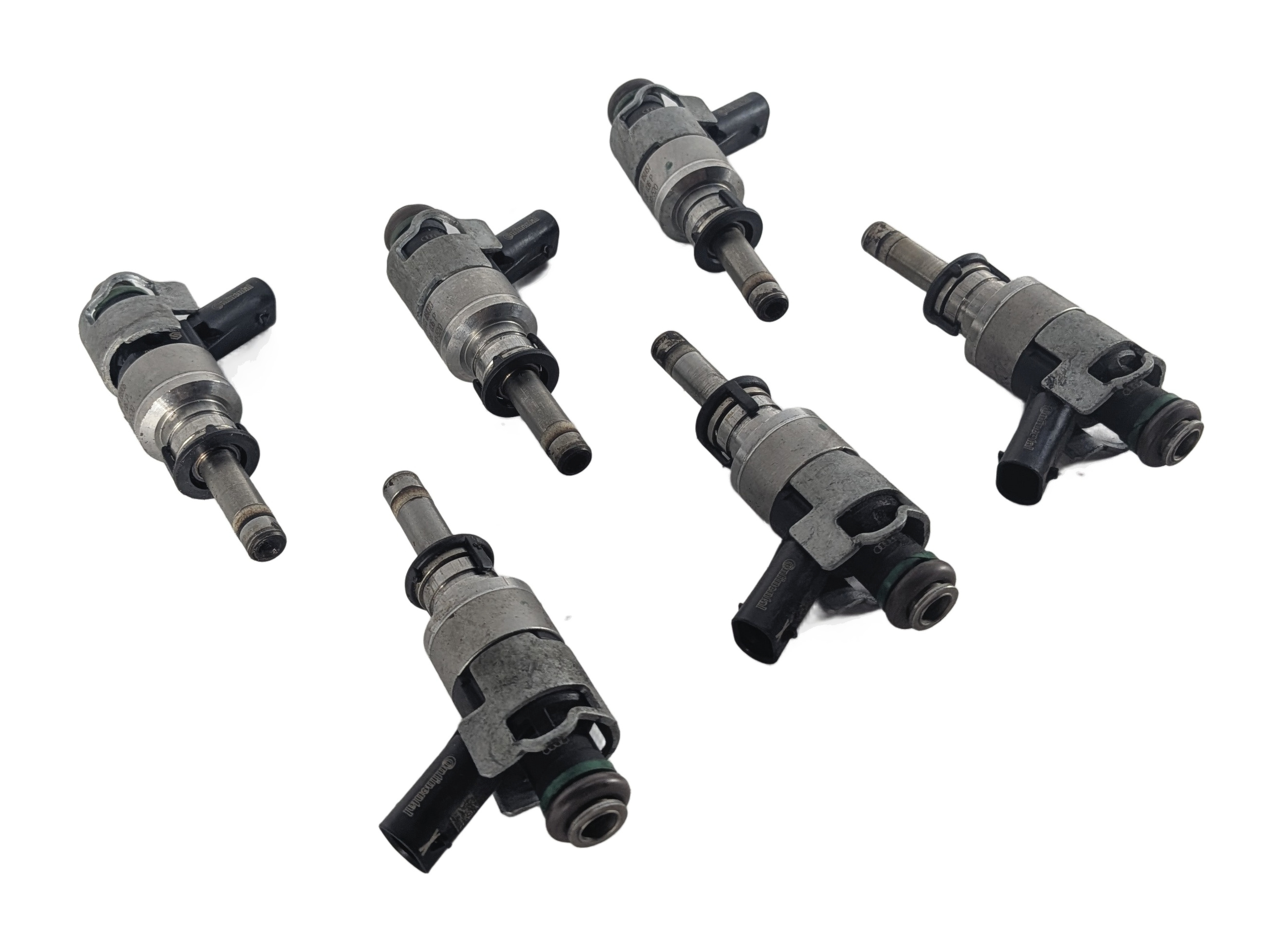 2011-2018 PORSCHE CAYENNE PANAMERA (958 970 G1) 3.0L ENGINE FUEL INJECTOR SET 6 — exact item pictured