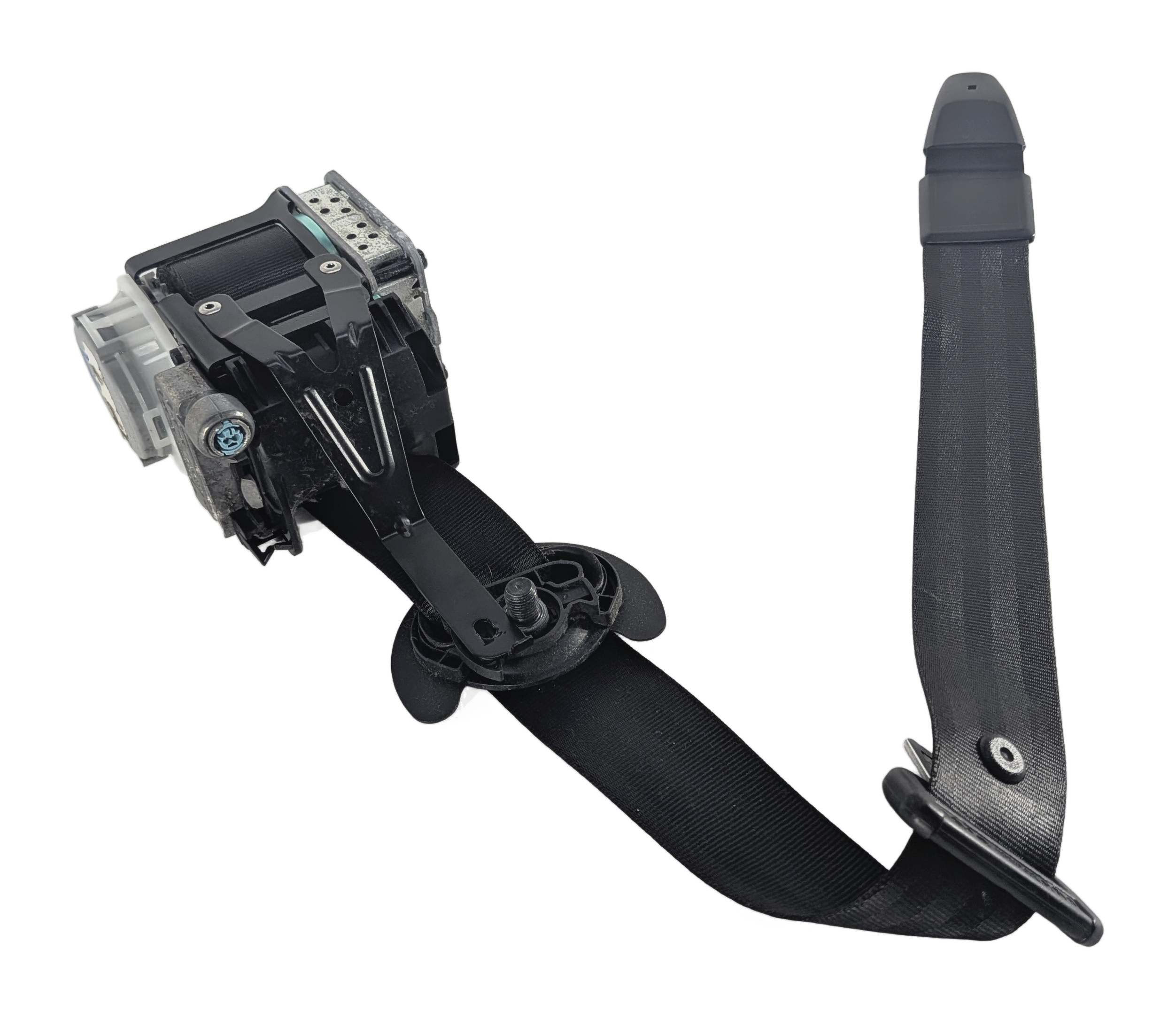 2011-2018 PORSCHE CAYENNE (958) LEFT FRONT DRIVER SEATBELT RETRACTOR (Black) — exact item pictured