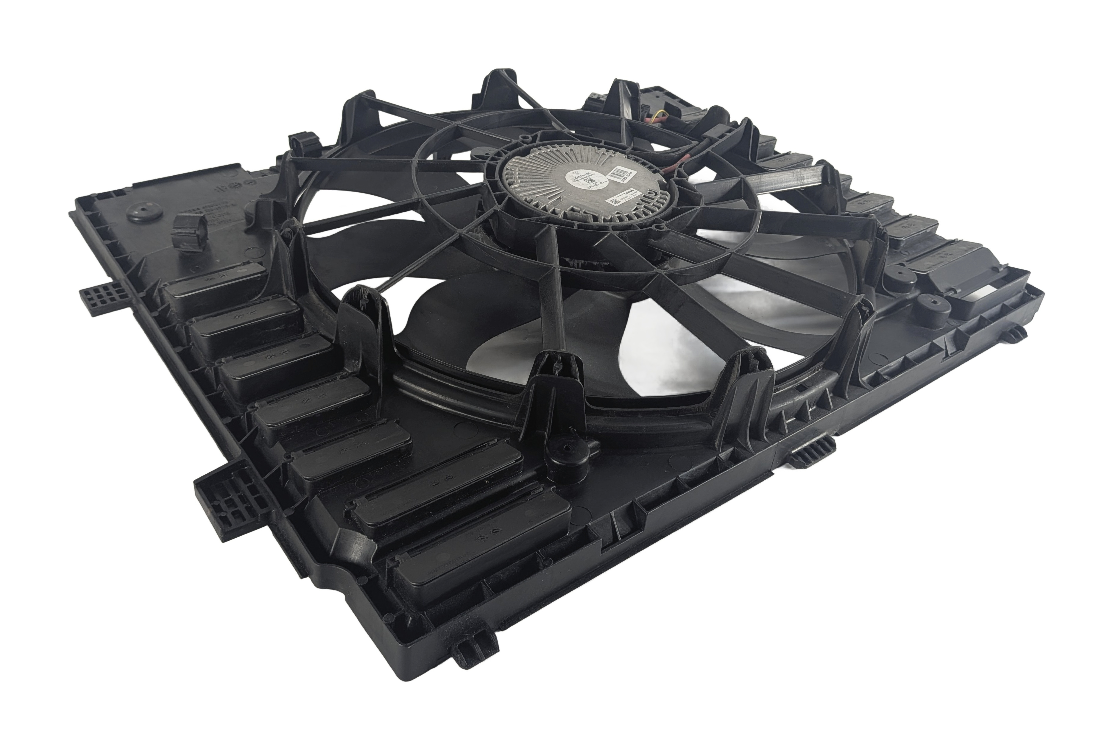 2011-2018 PORSCHE CAYENNE HYBRID (958) RADIATOR COOLING FAN w/ SHROUD — exact item pictured