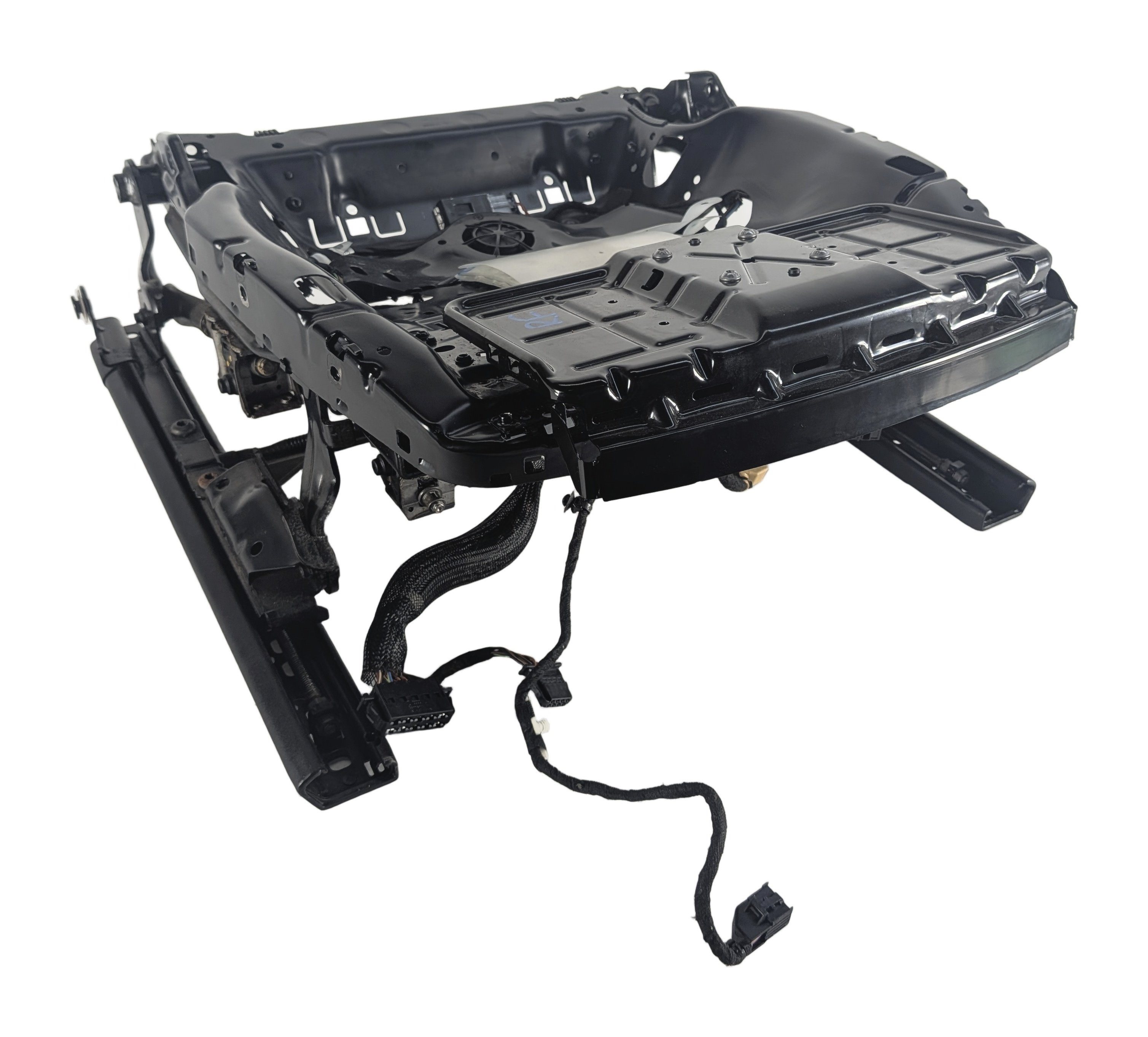 15-18 PORSCHE CAYENNE (958) FRONT RIGHT PASSENGER 14-WAY SEAT TRACK w/ MOTORS — exact item pictured