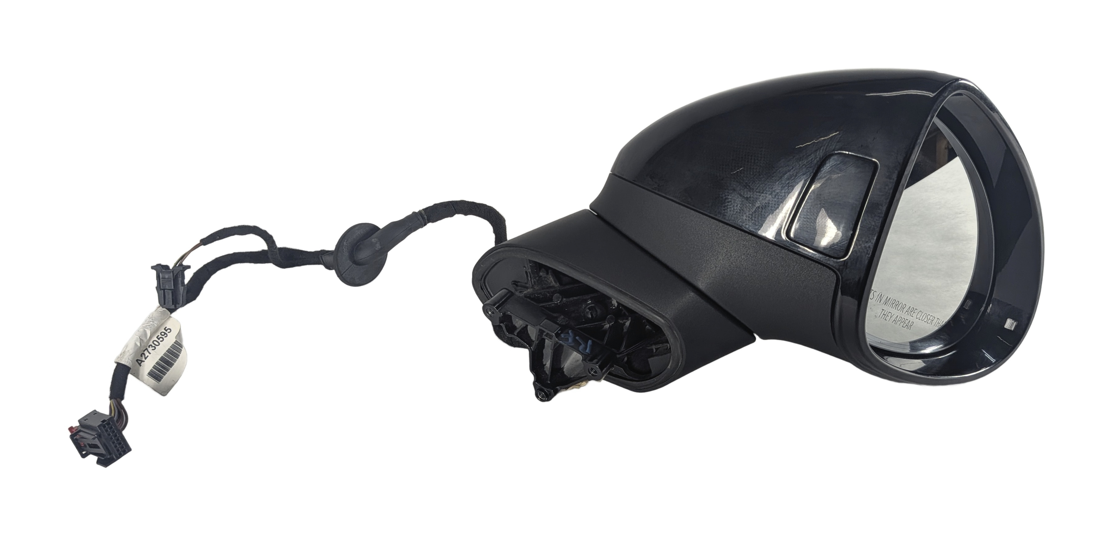 15-18 PORSCHE CAYENNE (958) RIGHT BLIND SPOT P-FOLD AUTODIM DOOR MIRROR (Black) — exact item pictured