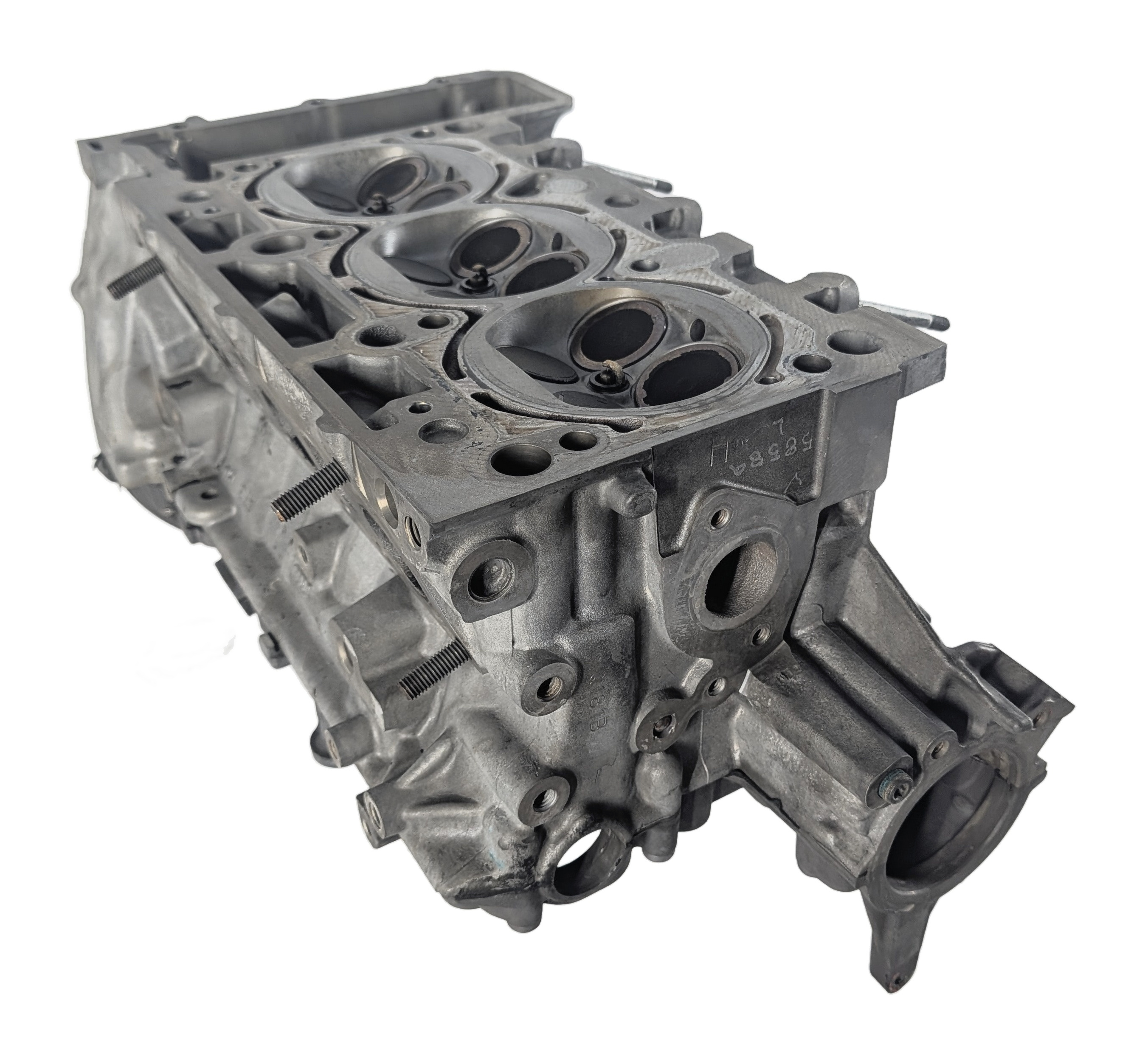 11-18 PORSCHE CAYENNE PANAMERA (958 970) 3.0L HYBRID ENGINE - LEFT CYLINDER HEAD — exact item pictured