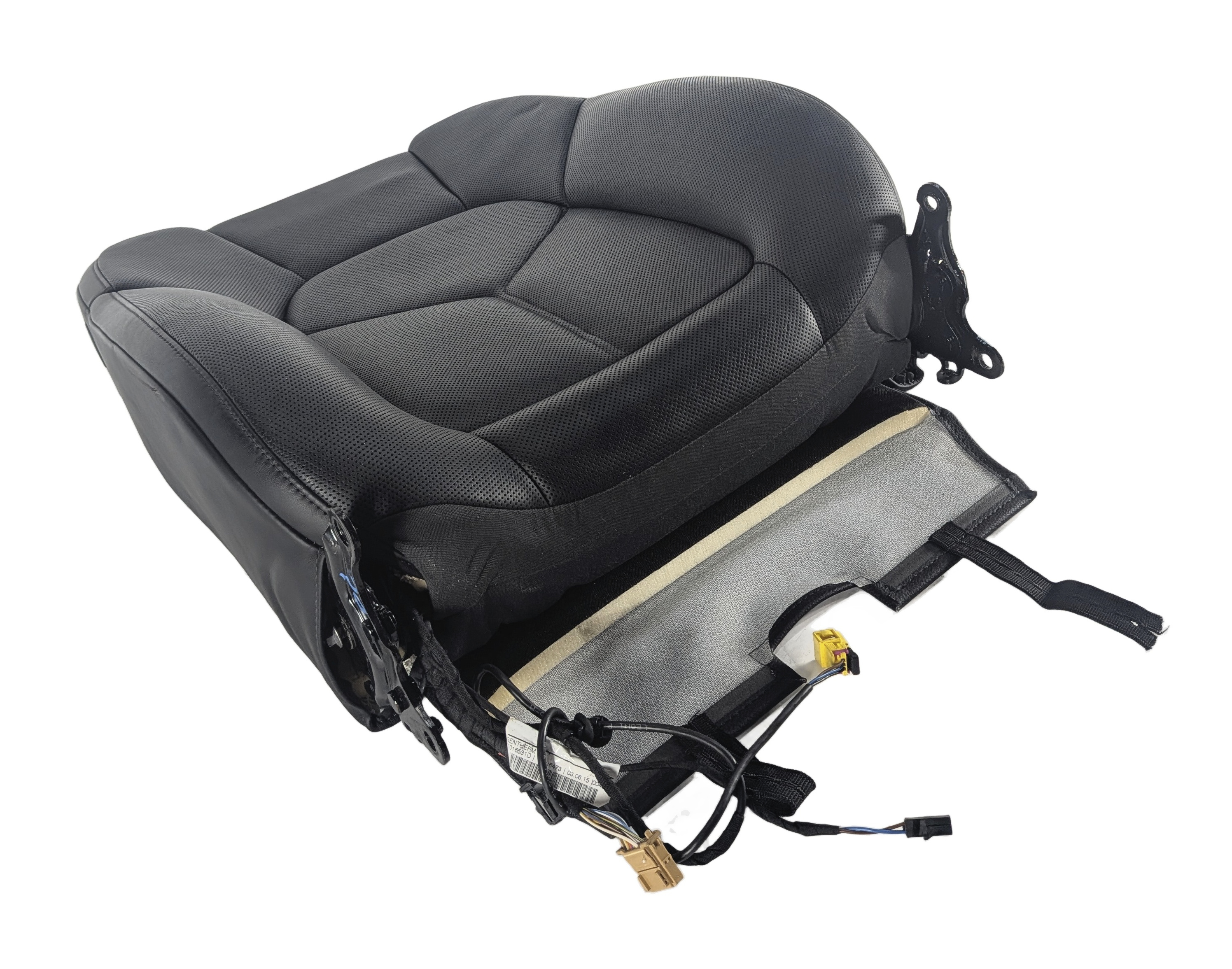 2016 PORSCHE CAYENNE (958) FRONT RIGHT UPPER HEATED COOLED SEAT CUSHION (Black) — exact item pictured