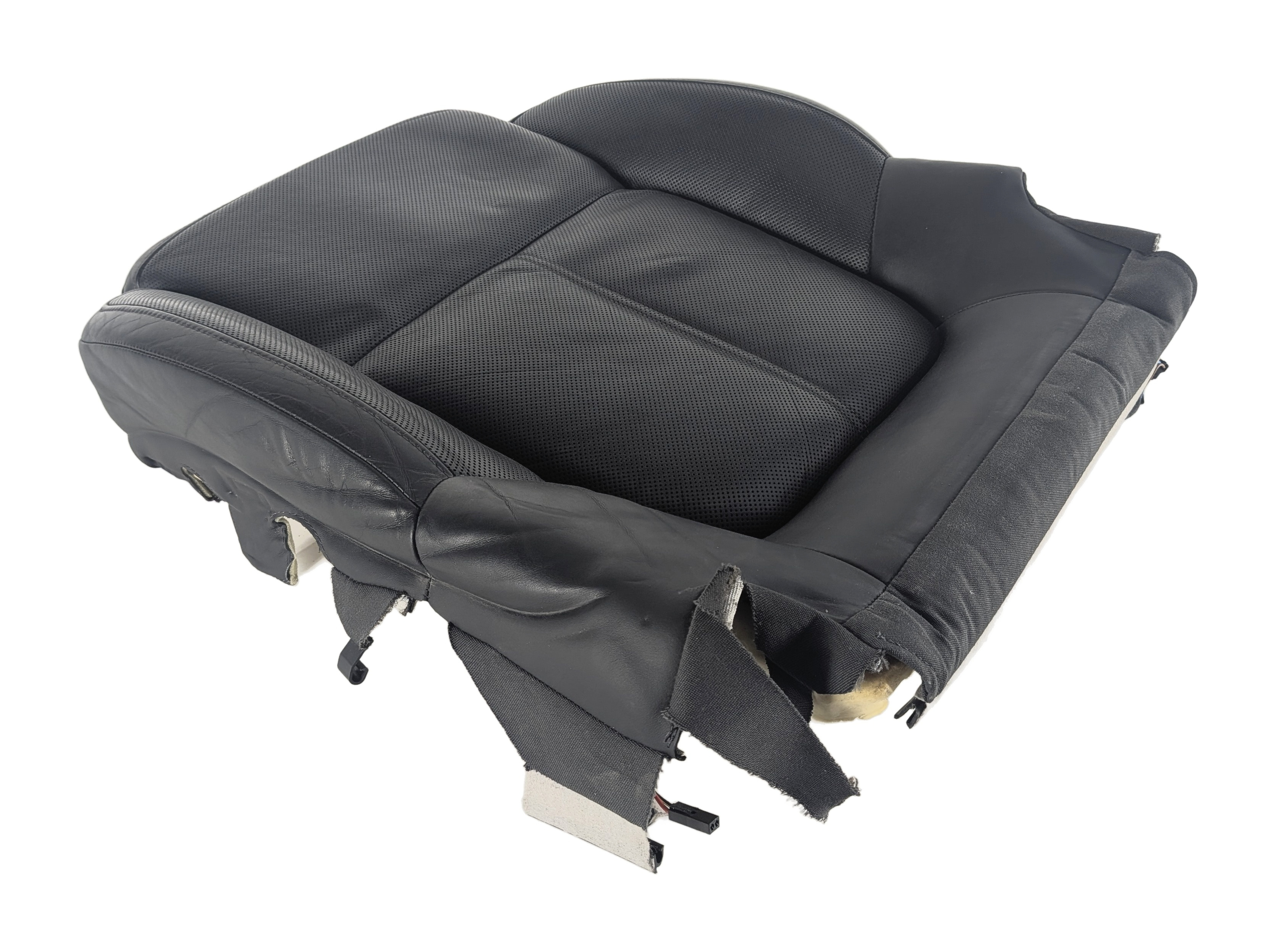 2016 PORSCHE CAYENNE (958) FRONT LEFT HEATED COOLED SEAT BOTTOM CUSHION (Black) — exact item pictured