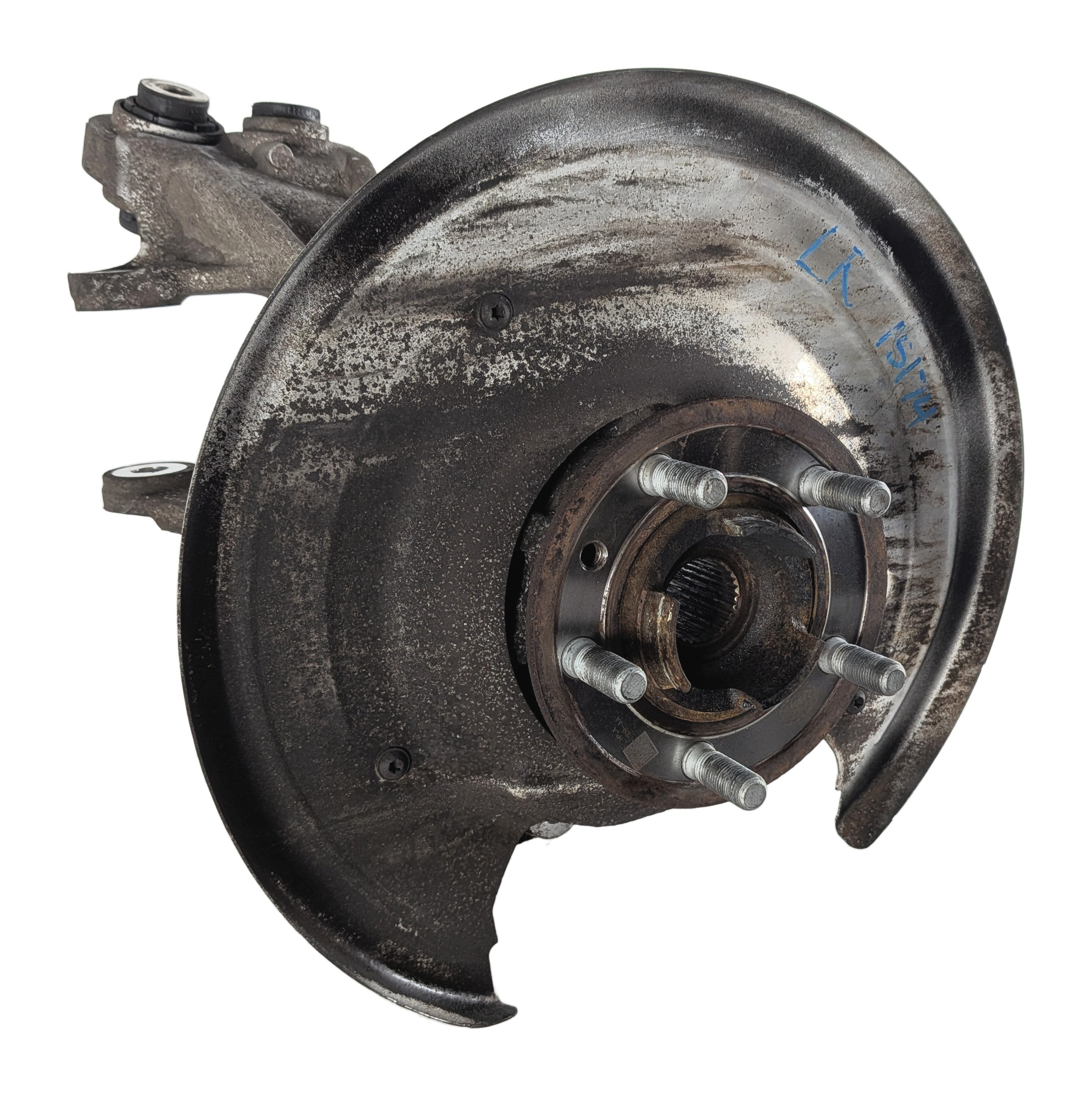 2014-2017 RANGE ROVER SPORT (L494) REAR LEFT DRIVER SPINDLE KNUCKLE WHEEL HUB — exact item pictured