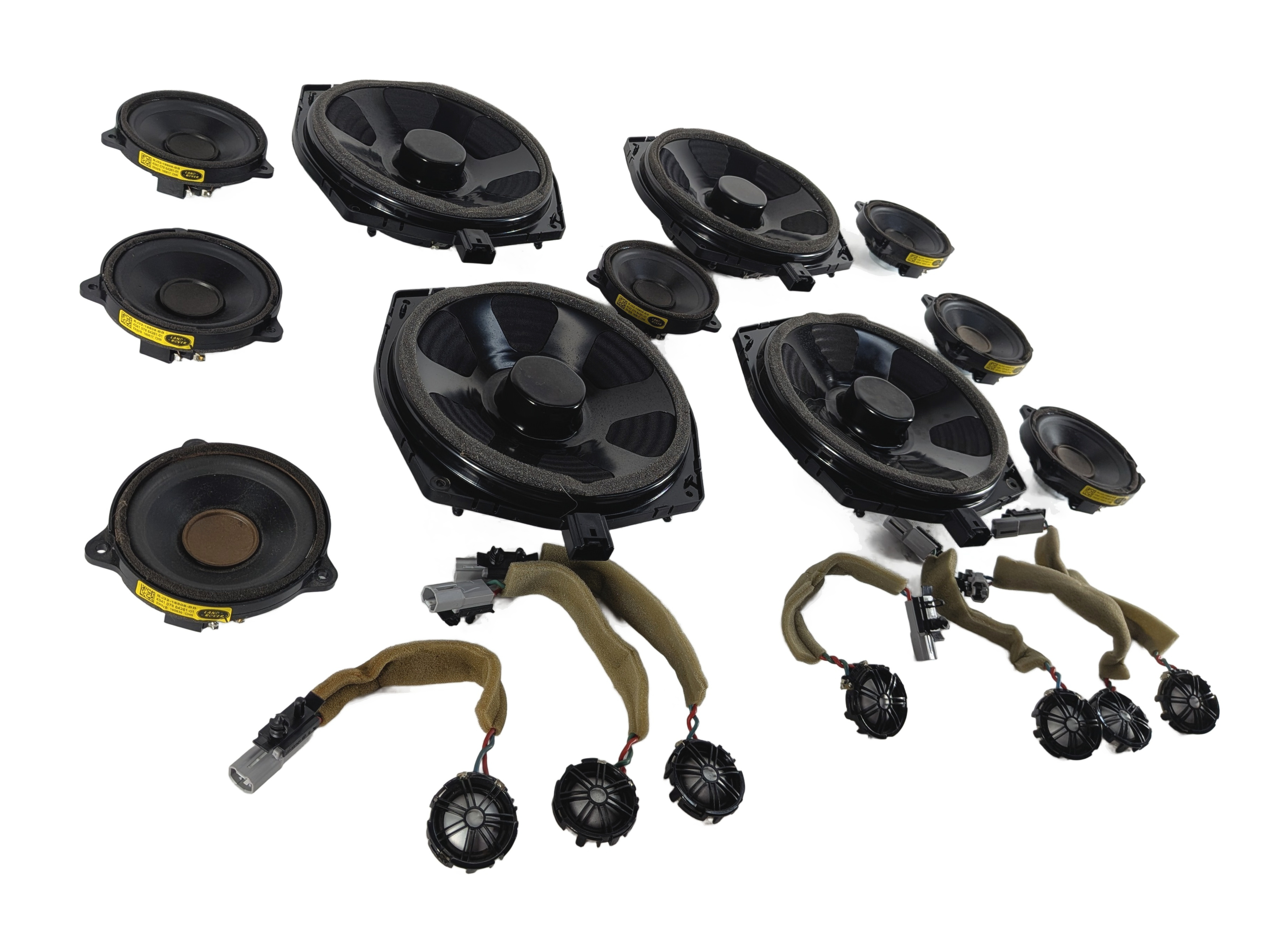 2016 RANGE ROVER SPORT (L494) AUDIO SOUND SPEAKER SET/18 WOOFER MIDRANGE TWEETER — exact item pictured