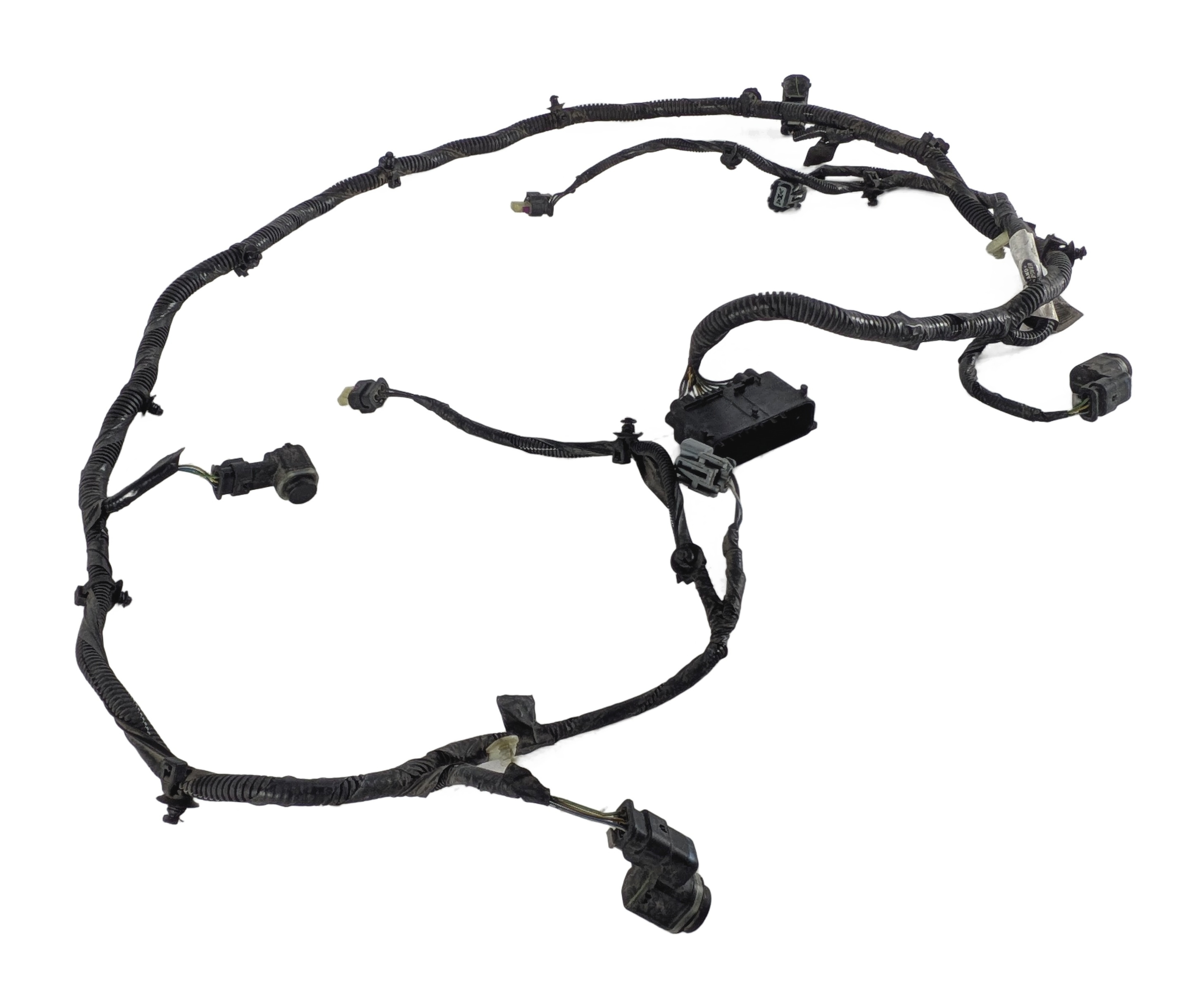 2016 RANGE ROVER SPORT L494 REAR PARK ASSIST PDC SENSOR SET/4 w/ HARNESS (Black) — exact item pictured